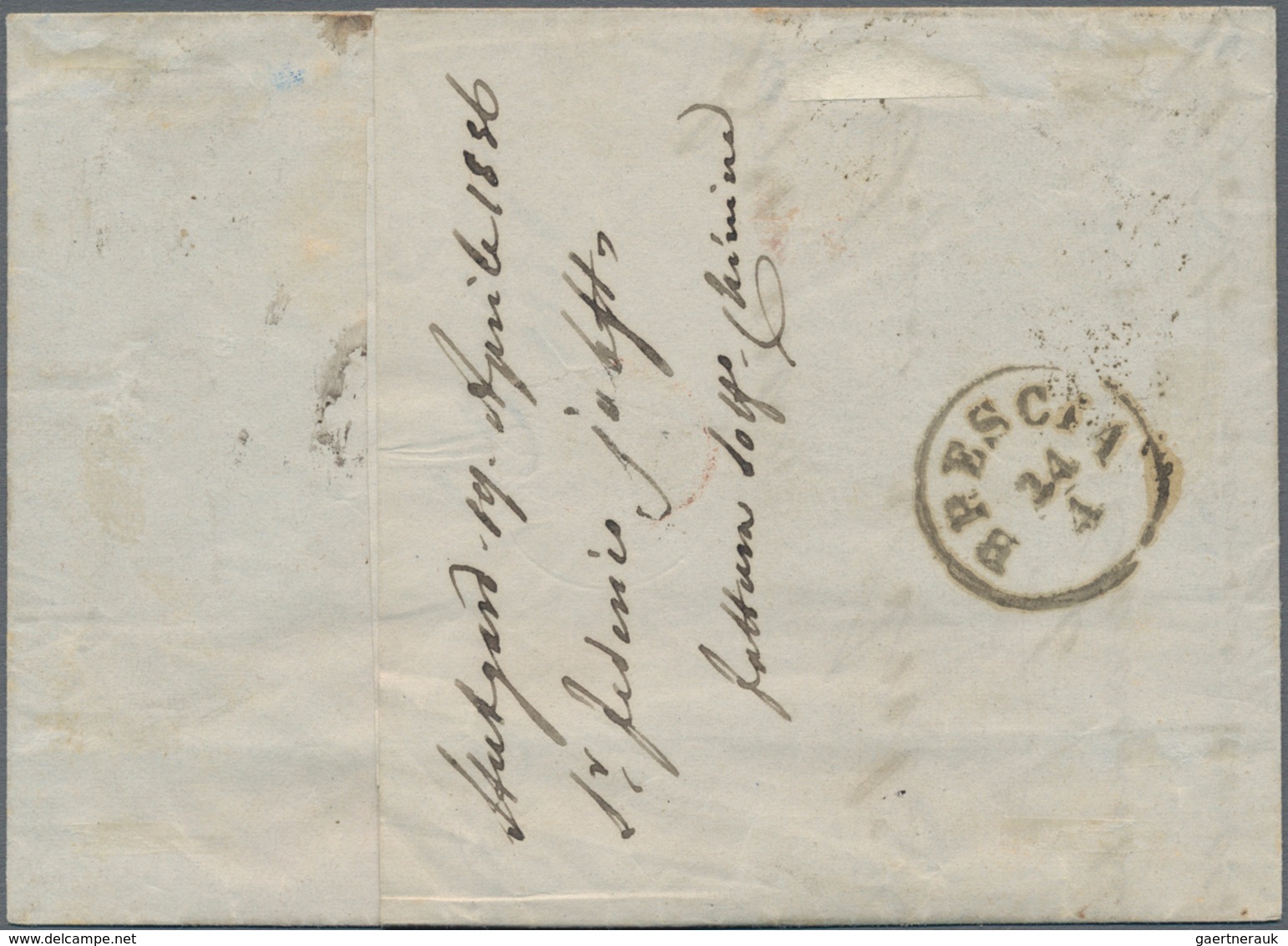 Württemberg - Marken Und Briefe: 1851, 6 Kr Schwarz A. Blaugrün, Waagerechtes Paar, Linke Marke Unte - Other & Unclassified
