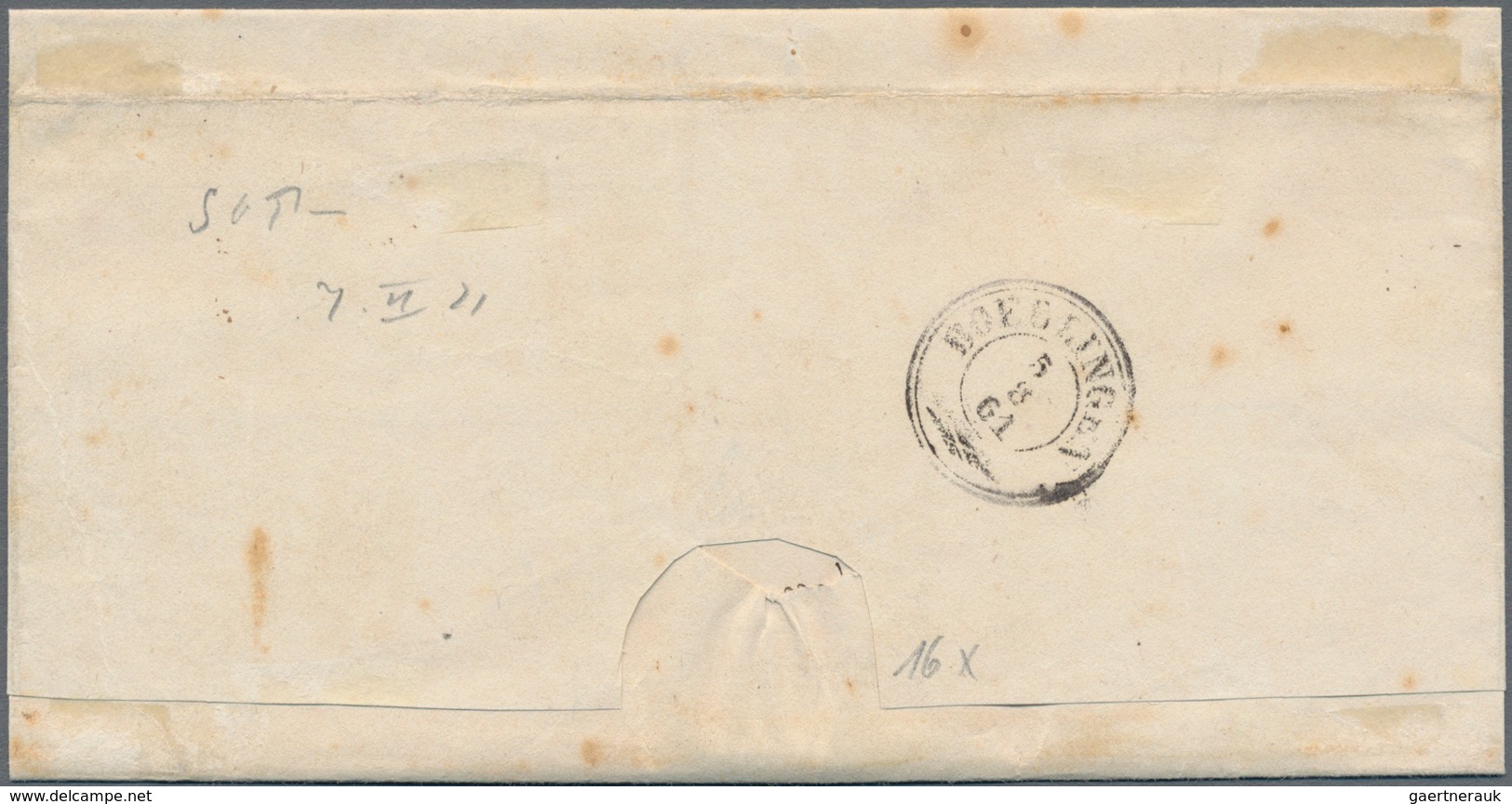 Württemberg - Marken Und Briefe: 1860, 2 X 1 Kr Braun, Dickes Papier, Jeweils Gut Gezähnt, Als Porto - Other & Unclassified