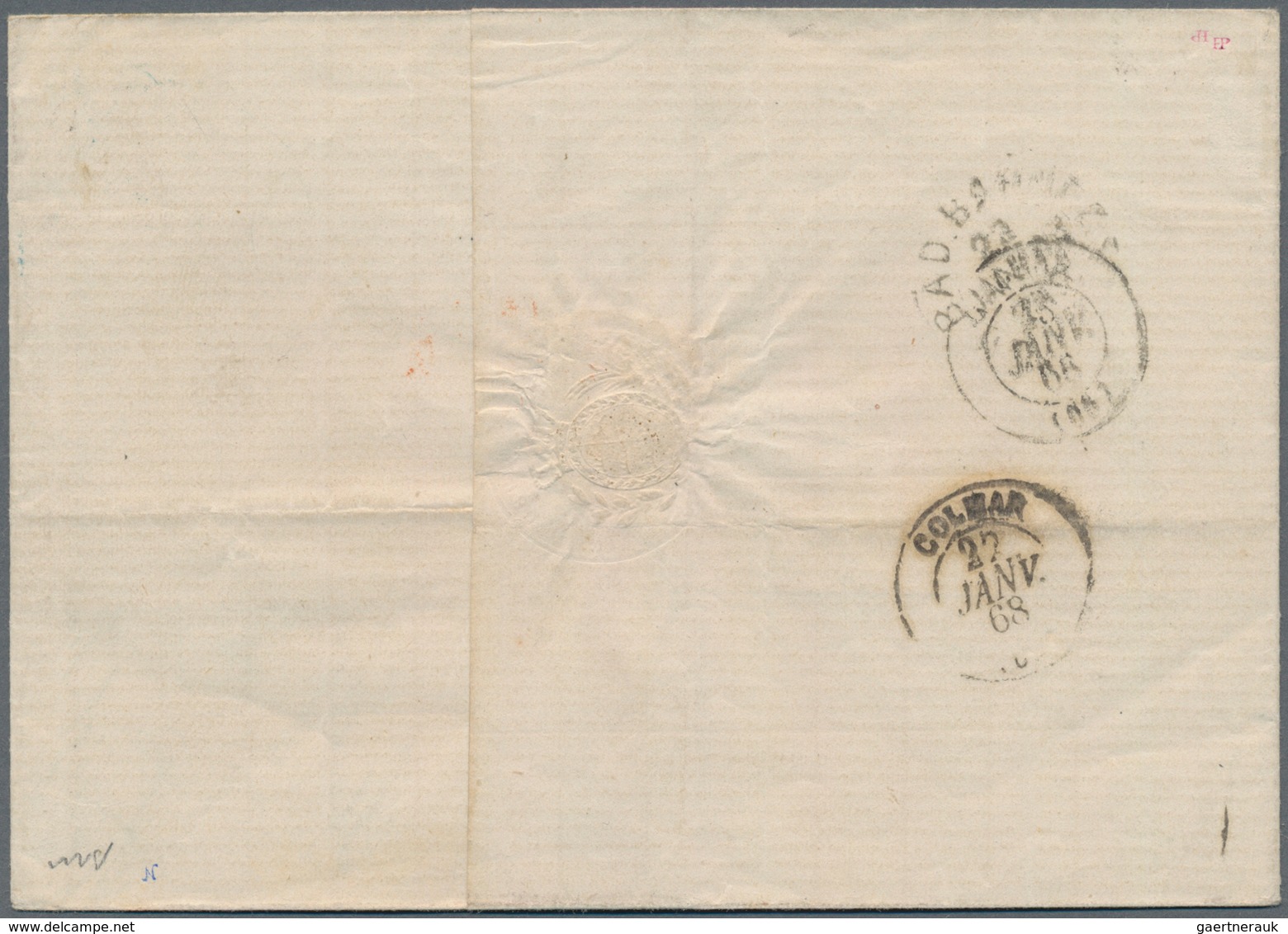 Württemberg - Marken Und Briefe: 1866, 9 Kr Rötlichbraun, Einzelfrankatur Auf Brief Von STUTTGART, 5 - Sonstige & Ohne Zuordnung