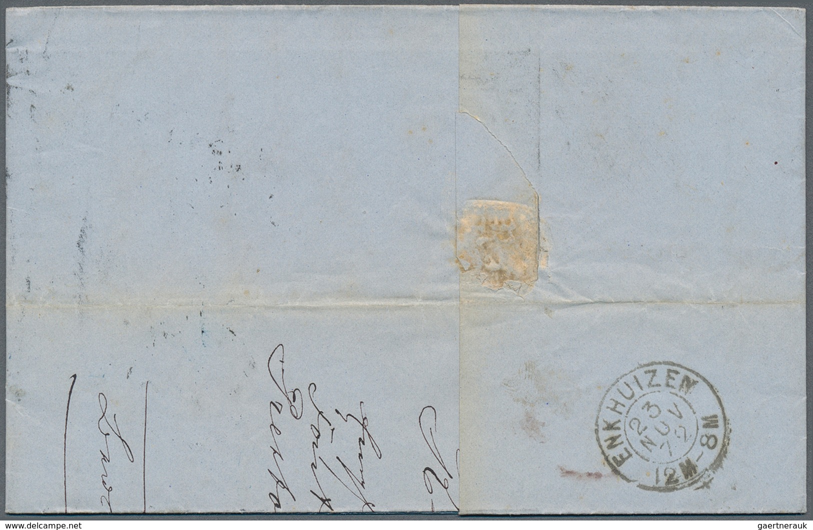 Württemberg - Marken Und Briefe: 1872/74 Zwei Briefe Einmal Mit Einzelfrankatur 7 Kreuzer Blau Von H - Other & Unclassified