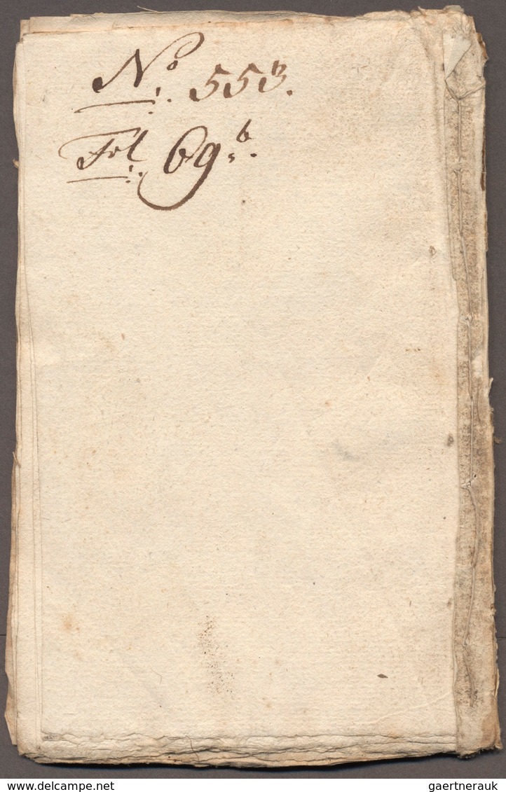 Württemberg - Besonderheiten: „Porto Buch 1791” (Jan.-Dez.) Der Poststation ILSFELD Mit Hochinteress - Otros & Sin Clasificación