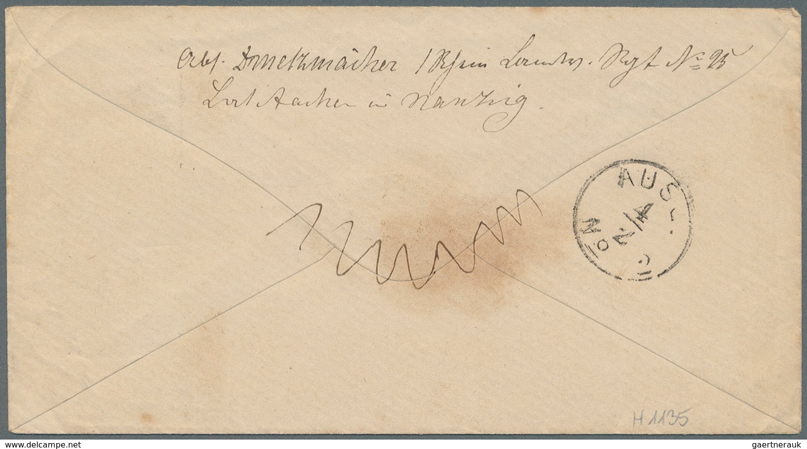 Elsass-Lothringen - Marken Und Briefe: 1871, 2. 2., "Feld-Post-Exped. Z. Disp. D. Gen. Gouv. In Loth - Autres & Non Classés