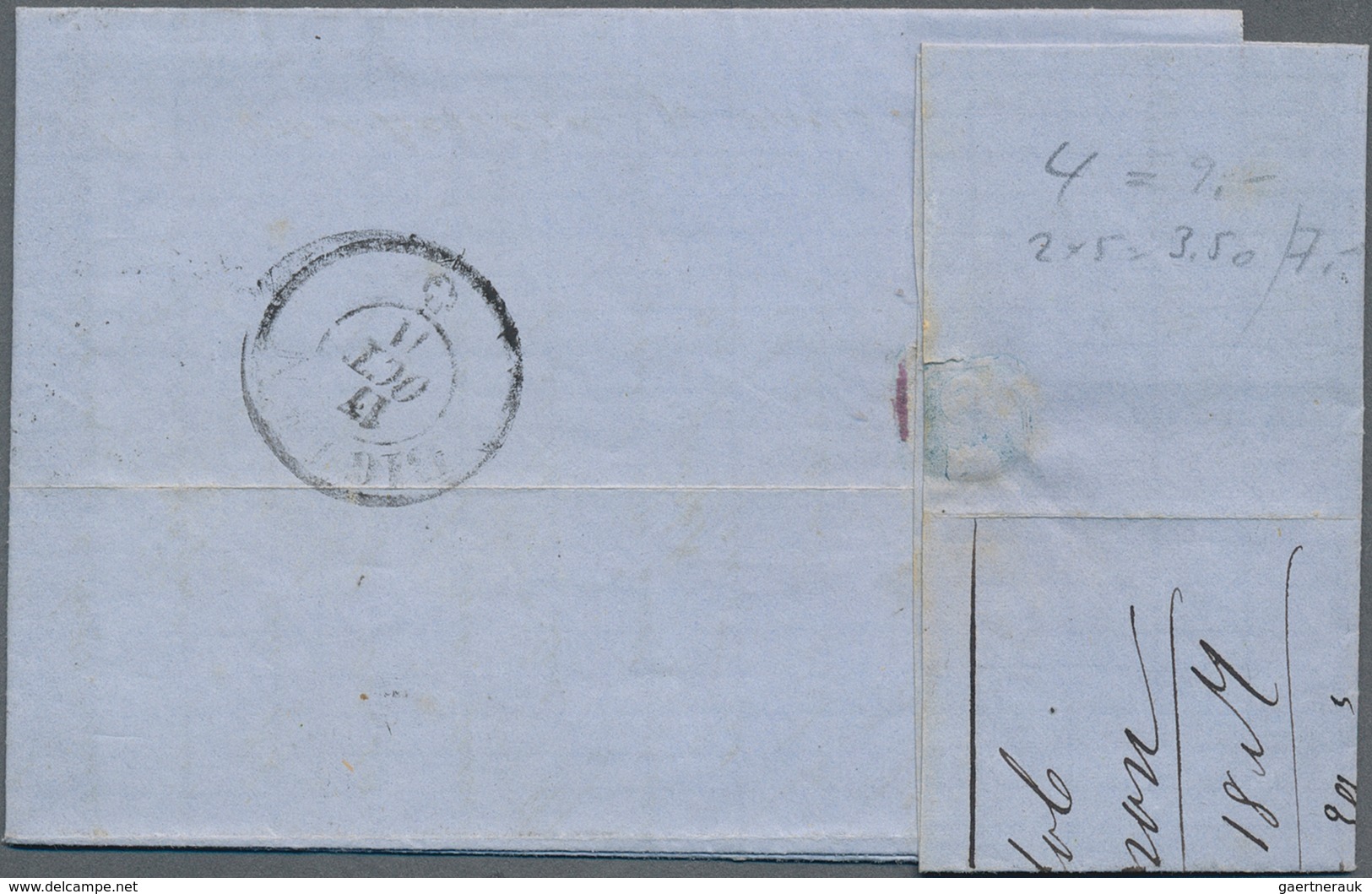 Elsass-Lothringen - Marken Und Briefe: 1871, Tolles "TRIO" Von 3 Kpl. Faltbriefen Aus Metz Und Straß - Other & Unclassified