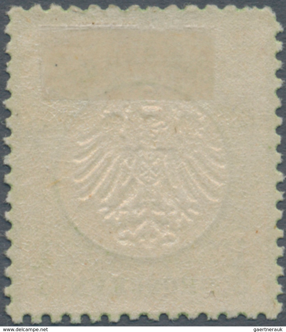 Deutsches Reich - Brustschild: 1872 Kleiner Schild 1/3 Gr. Gelblichgrün Ungebraucht Mit Originalgumm - Neufs