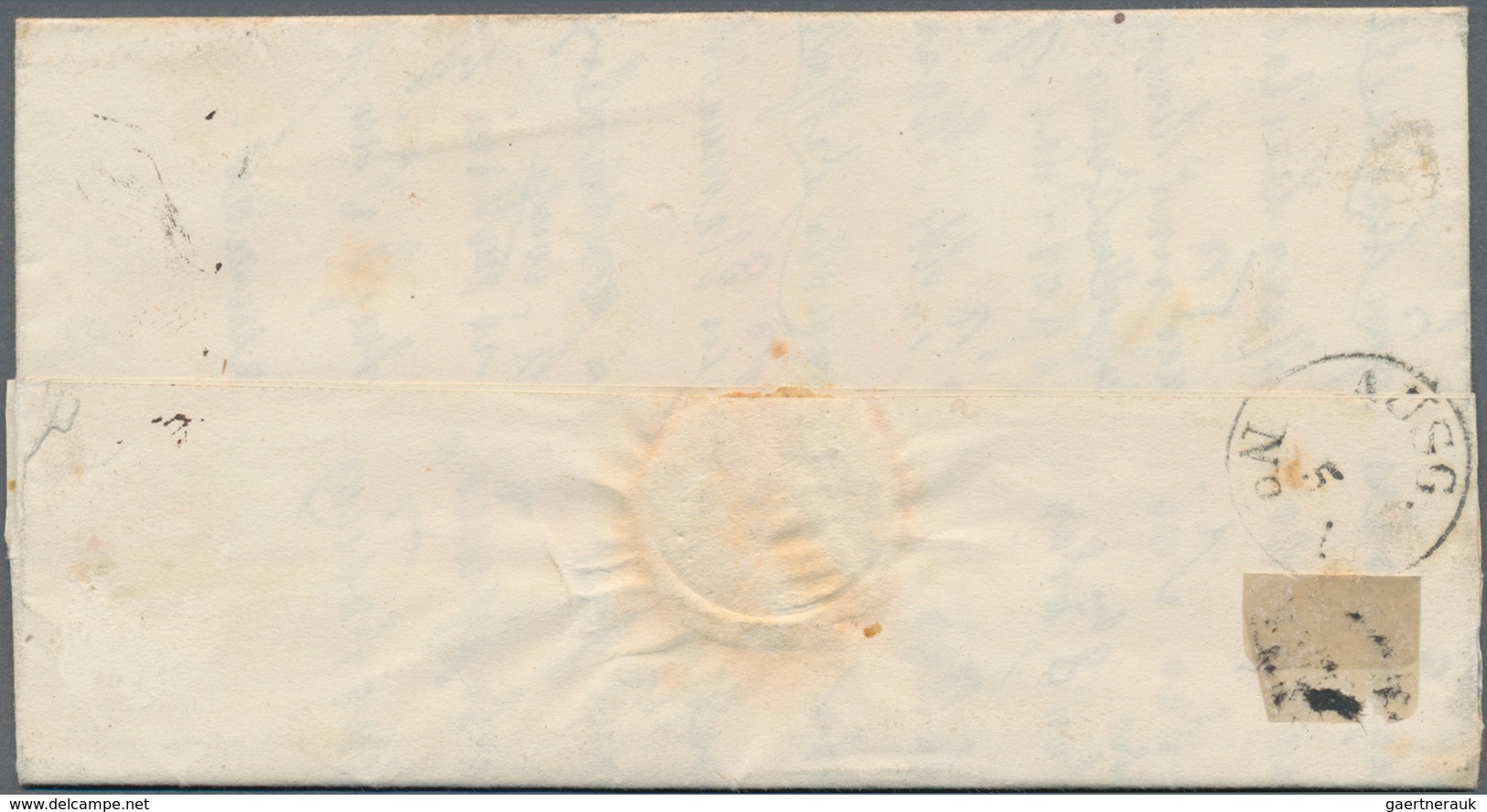 Deutsches Reich - Brustschild: 1872, Kleiner Schild ½ Gr Orangerot Im Paar Mit Ra "BRAUNFELS 2 5" Au - Ungebraucht