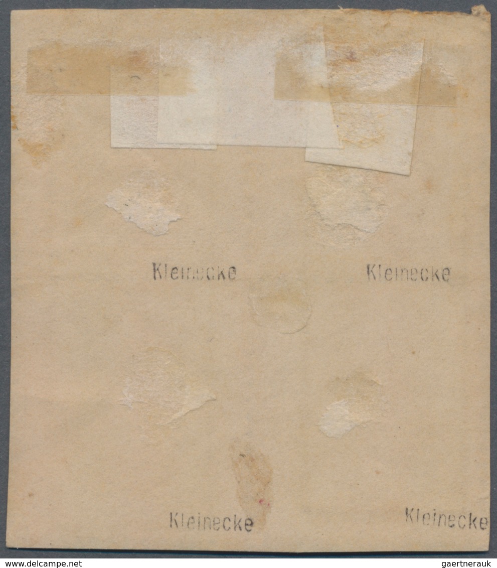 Deutsches Reich - Brustschild: 1872, Kleiner Schild 1 Gr. Karmin Im Viererblock Mit Ra2 "CHARLOTTENB - Ungebraucht