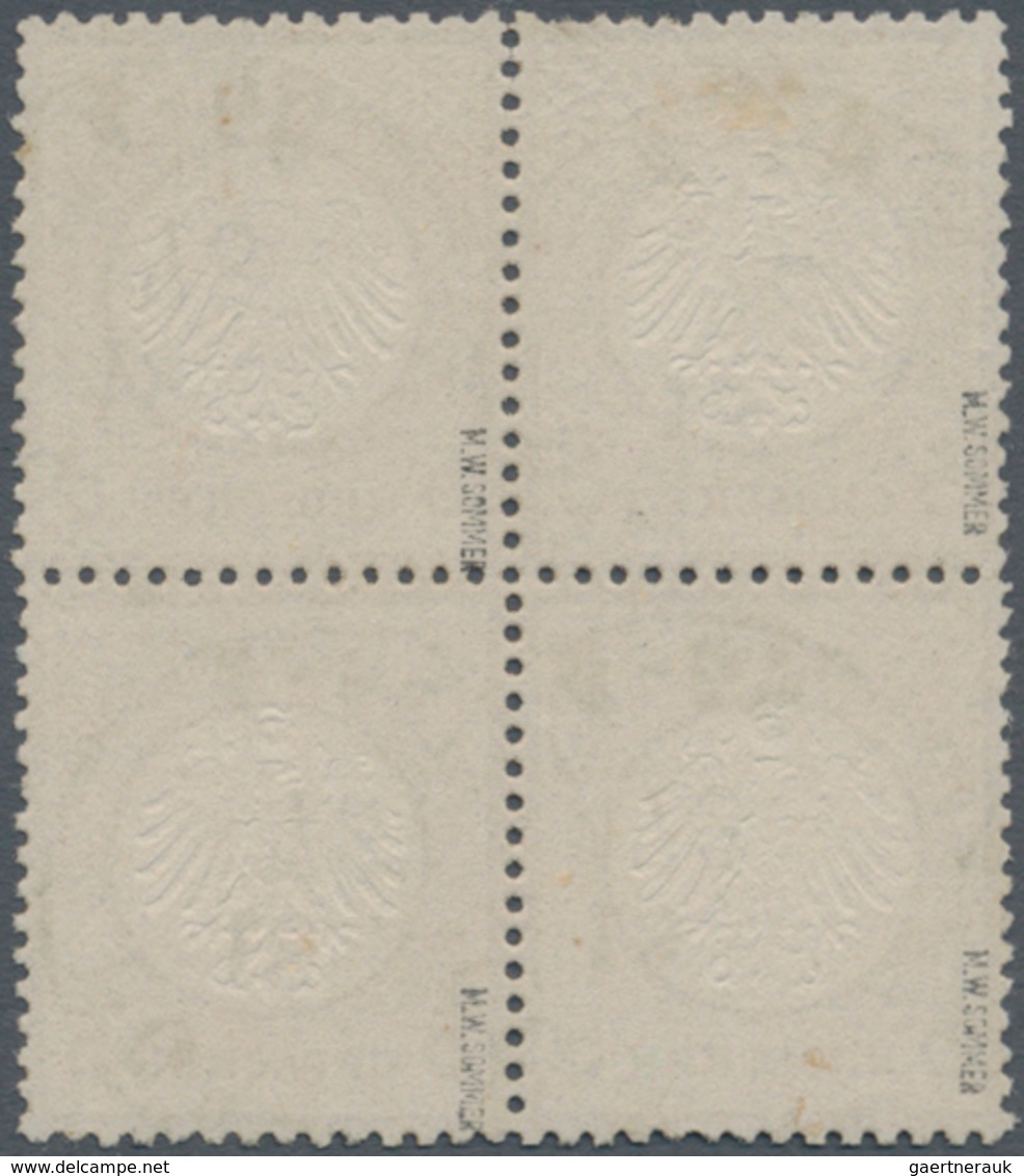 Deutsches Reich - Brustschild: 1872, Kleiner Schild 5 Gr. Braunocker Im Viererblock Mit K1 "DORNBACH - Neufs