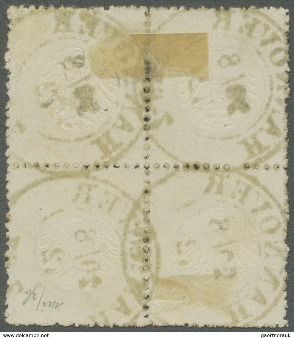 Deutsches Reich - Brustschild: 1872, 5 Gr. Kleiner Schild Im 4er-Block, Farbfrisch, Gut Geprägt Und - Unused Stamps