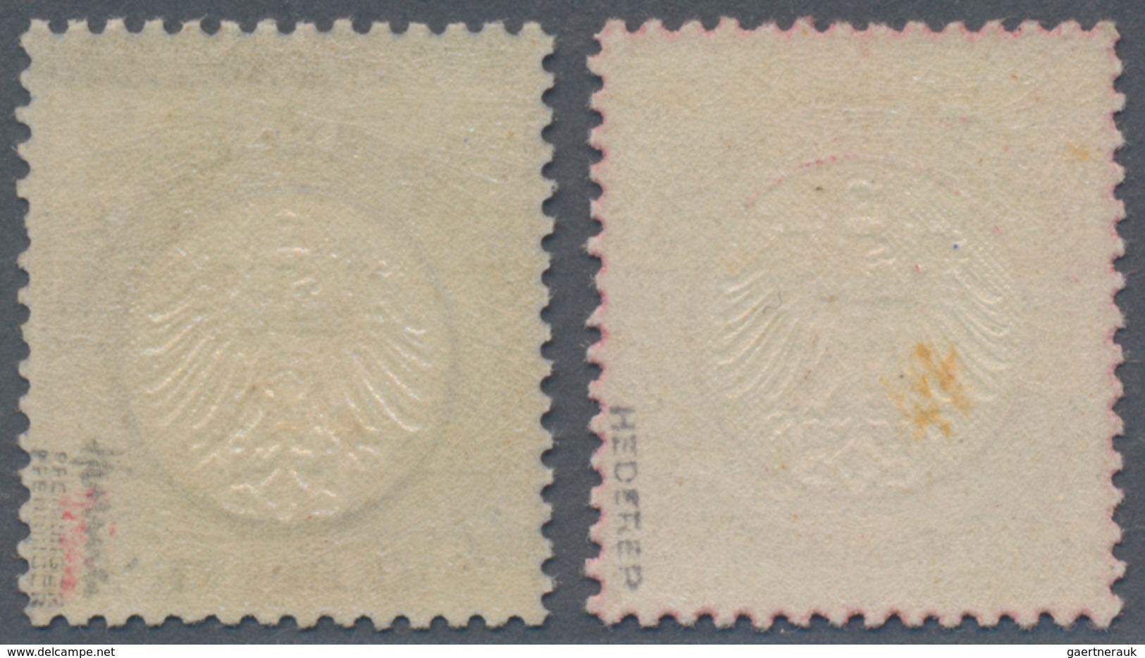 Deutsches Reich - Brustschild: 1872, Freimarke 3 Kr Und 7 Kr Mit Kleinem Brustschild, Beide Marken M - Unused Stamps