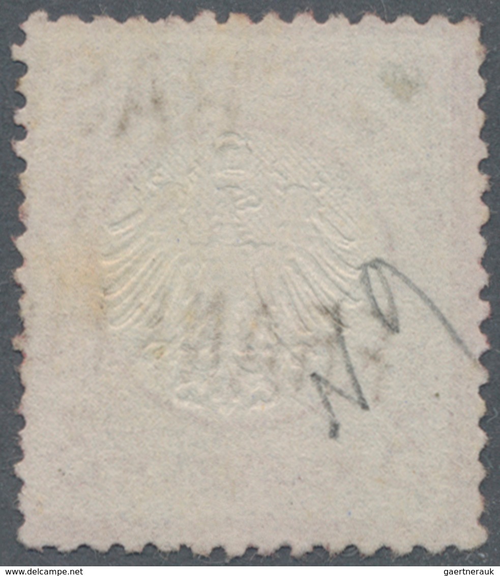 Deutsches Reich - Brustschild: 1872, Kl. Schild 3 Kr. Mit SELTENEM ROTEN Bahn-L3 "BASEL FRANKFURT 18 - Unused Stamps