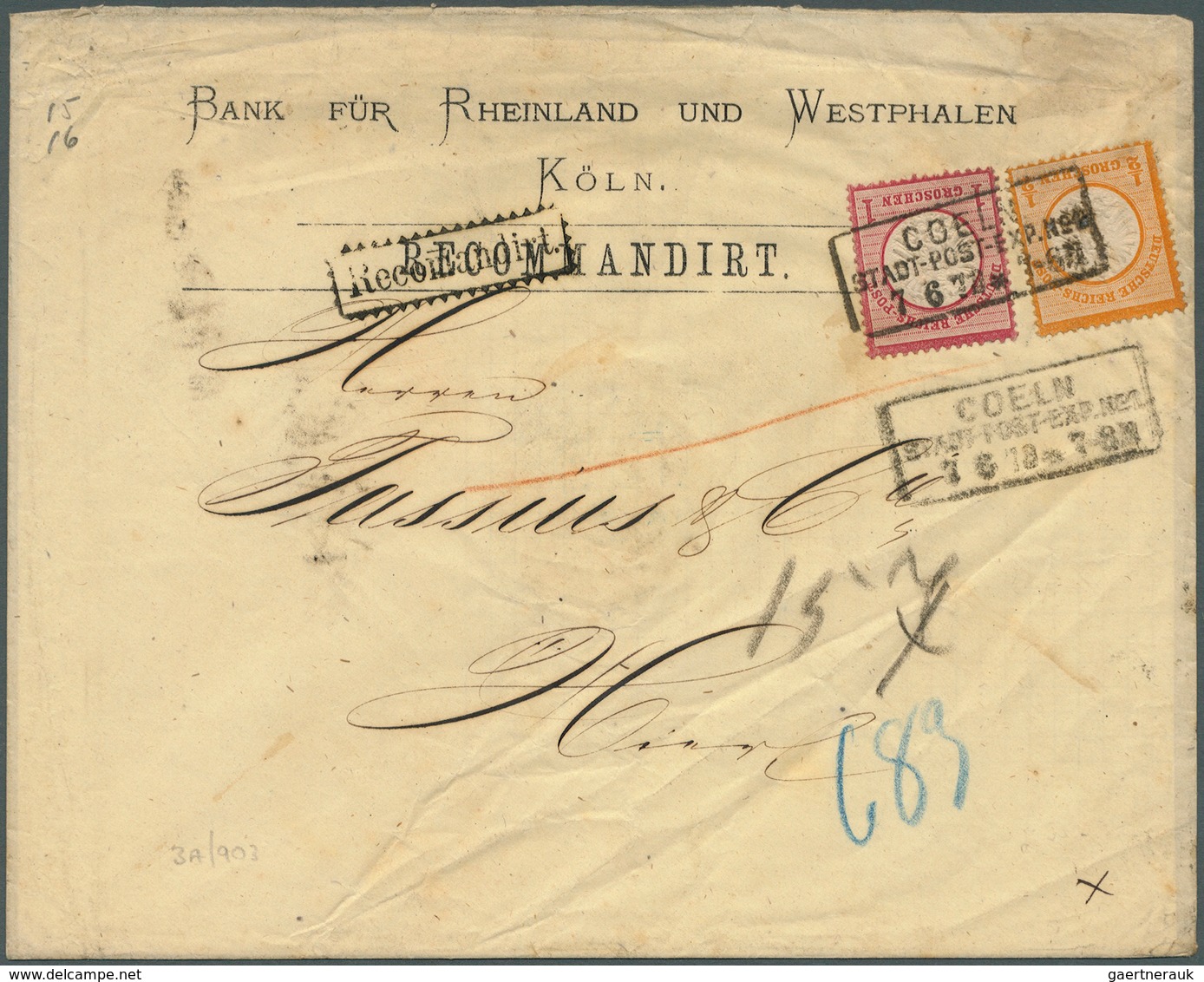 Deutsches Reich - Brustschild: 1872, Grosser Schild ½ Gr. Und 1 Gr., Je Farbfrisch Und Gutgezähnt Au - Unused Stamps