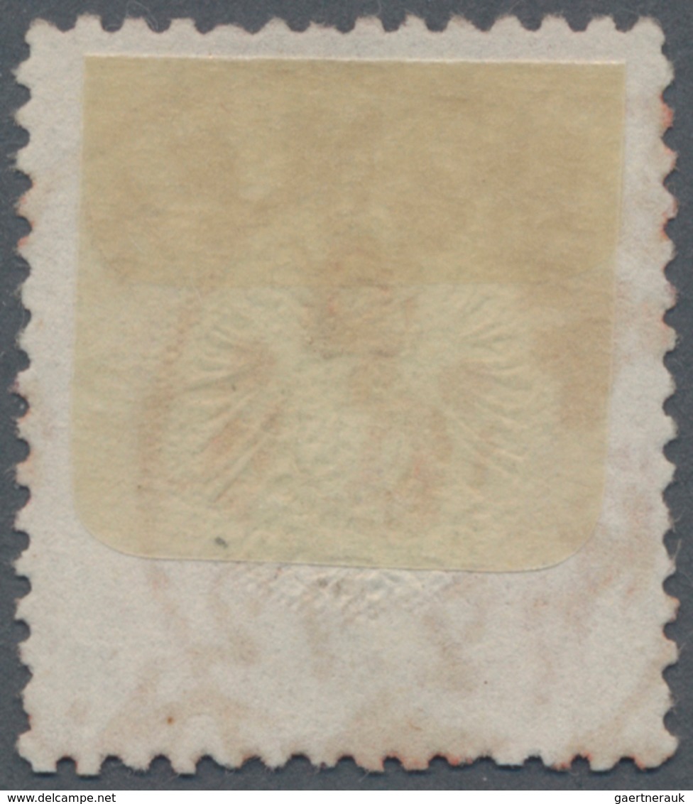 Deutsches Reich - Brustschild: 1872, Kl. Schild 1 Gr. Brfst. Mit SELTENEM ROTEM FRANCO-K1 "BREMEN F - Unused Stamps