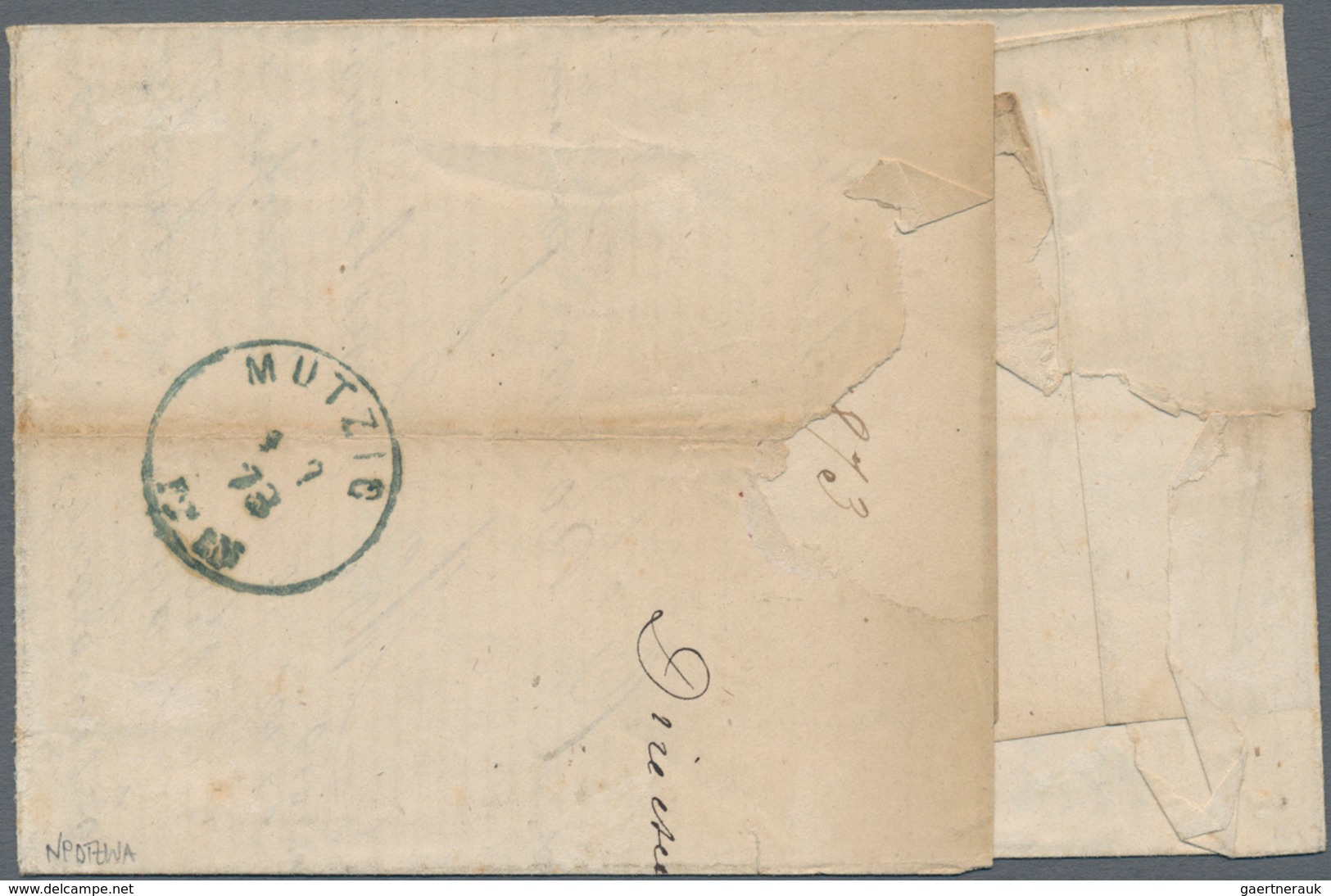 Deutsches Reich - Brustschild: 1872, Großer Schild 1 Gr. Karmin Auf Brief Mit Seltenem Blauem L1 "BI - Neufs