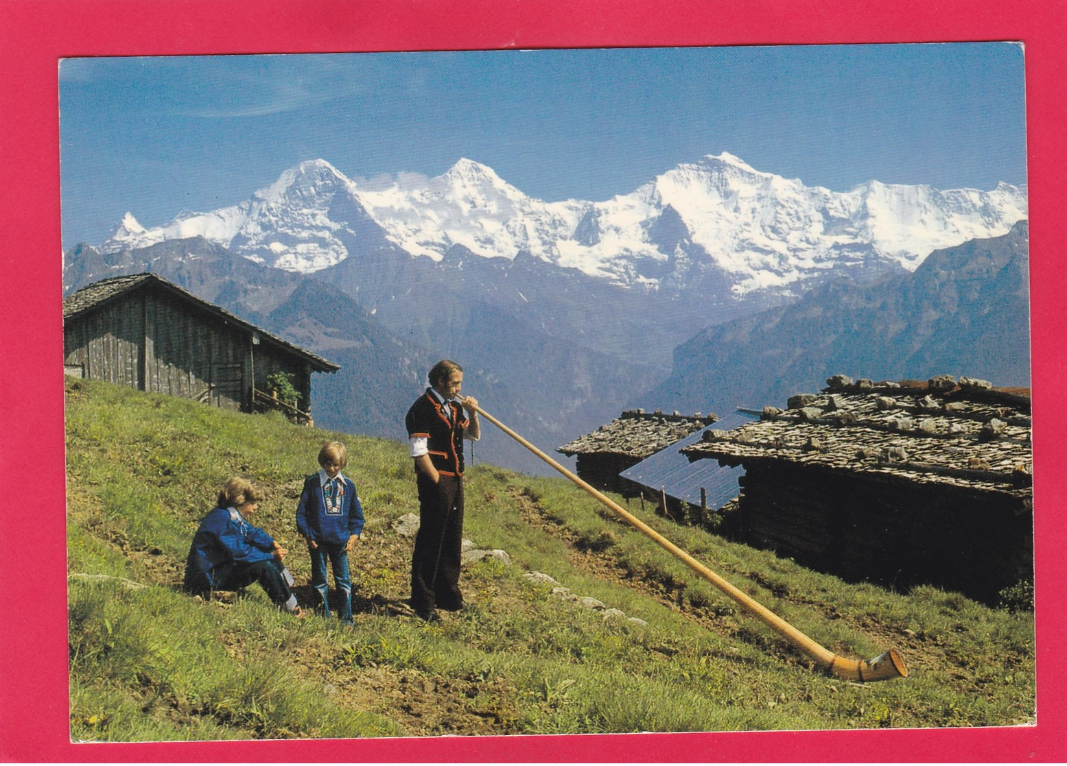 Modern Post Card Of Alphornblaser,Beatenberg, Berne, Switzerland,L50. - Bern