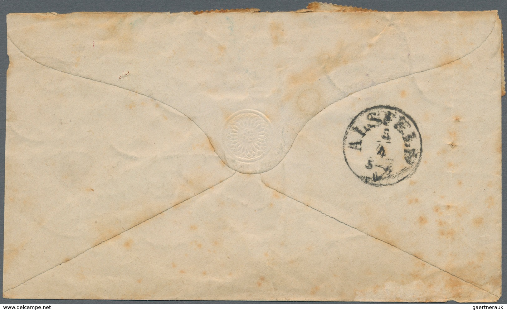 Deutsches Reich - Pfennige: 1875, Auslagenbrief In Seltener Währungsmischfrankatur 1 Groschen Ganzsa - Lettres & Documents