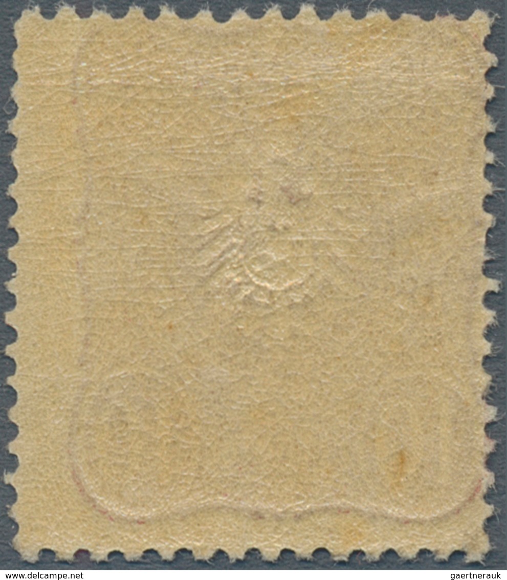 Deutsches Reich - Pfennige: 1875, 10 Pfge. Lilarot, Postfrisches, Etwas Dezentriertes Prachtstück Oh - Briefe U. Dokumente