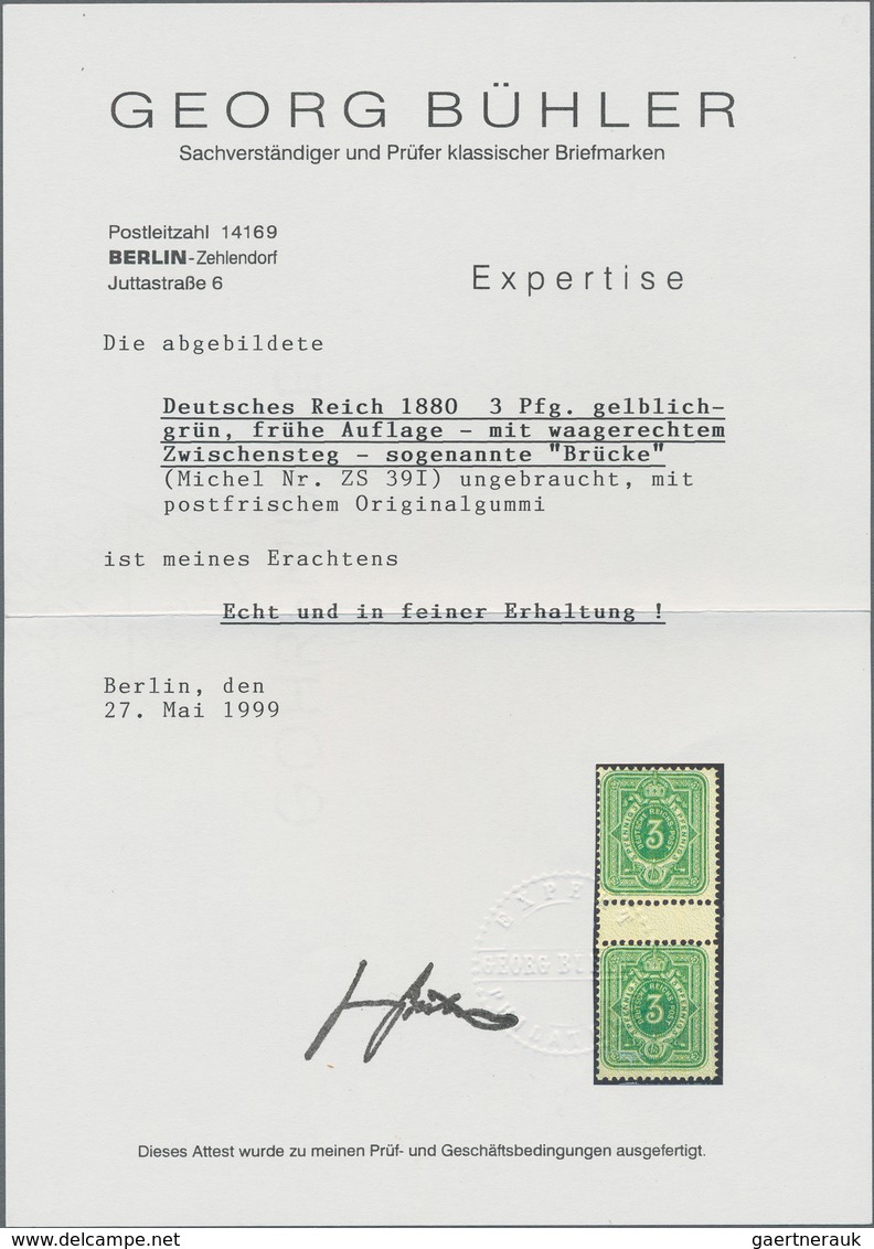 Deutsches Reich - Pfennig: 1880, 3 Pfennig Gelblichgrün Aus Der Frühauflage, Einwandfrei Gezähnt Und - Neufs