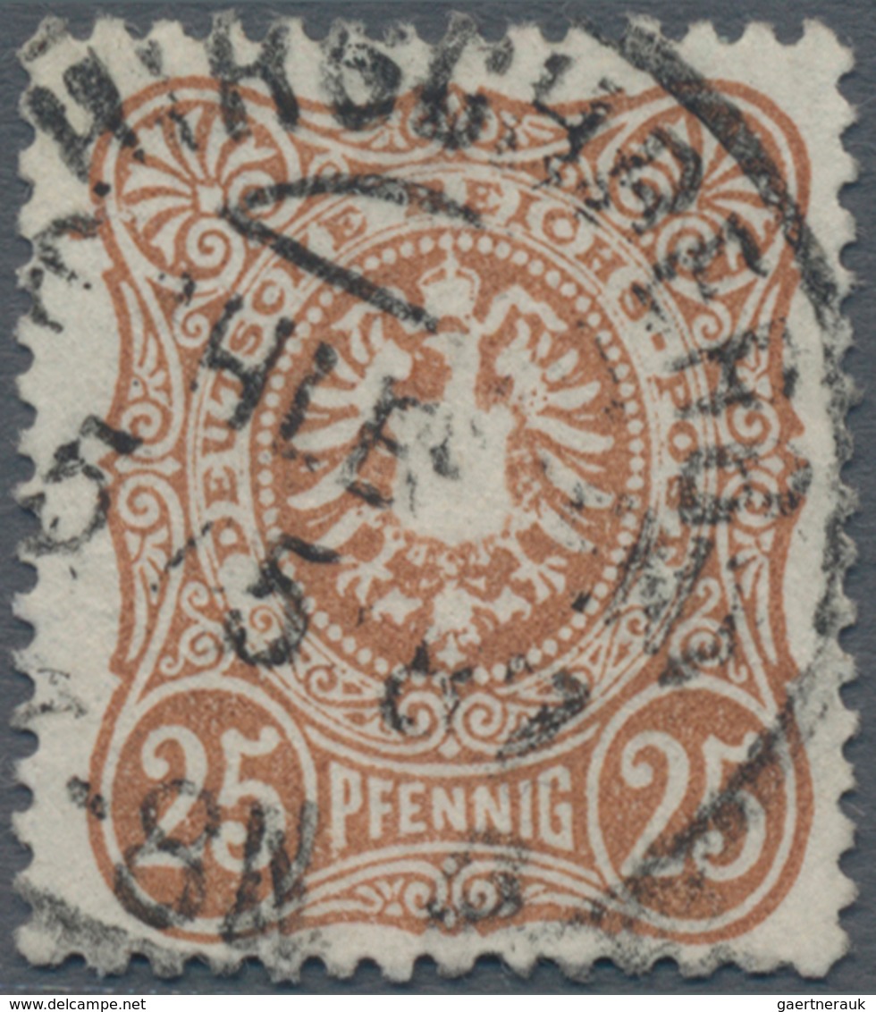 Deutsches Reich - Pfennig: 1880, 25 Pfg. Lebhaftbraunocker, Sauber Gestempeltes Exemplar Dieser Ausg - Unused Stamps
