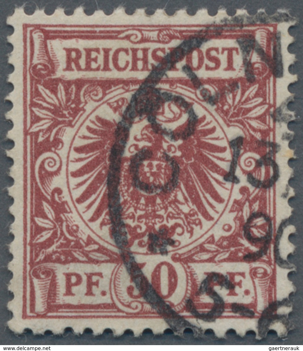 Deutsches Reich - Krone / Adler: 1889/90, Freimarke: Reichsadler Im Kreis, 50 Pf. Bräunlichkarmin (b - Ongebruikt