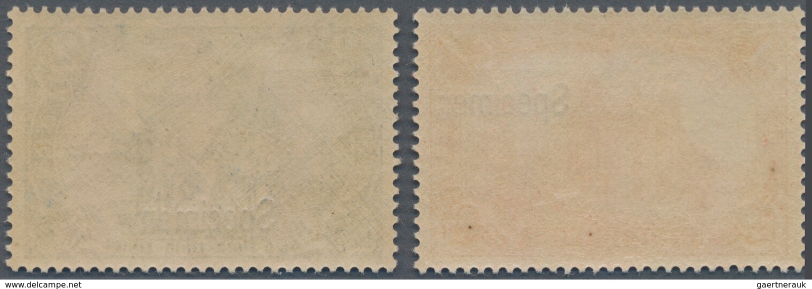Deutsches Reich - Germania: 1900, 1 M. Reichspost In Der Guten Farbvariante Dunkelkarminrot Und 2 Ma - Autres & Non Classés