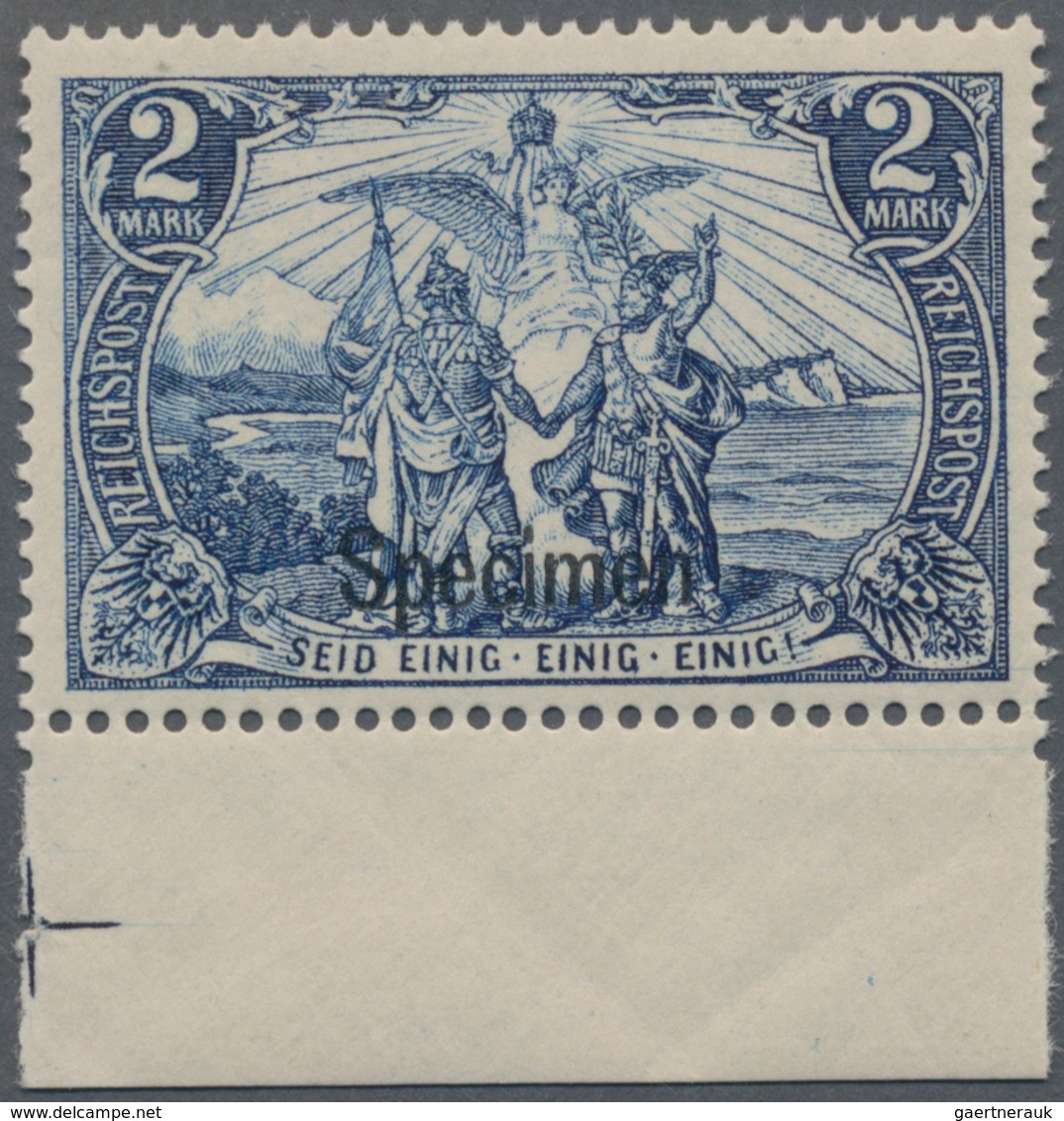 Deutsches Reich - Germania: 1900, 2 M. Reichspost Schwärzlichultramarin, Postfrisches, Farbfrisches, - Autres & Non Classés