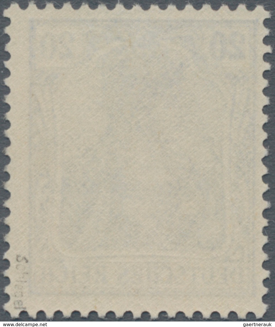 Deutsches Reich - Germania: 1902, Germania 20 Pf. "DEUTSCHES REICH" Seltene B-Farbe Lila-ultramarin - Sonstige & Ohne Zuordnung