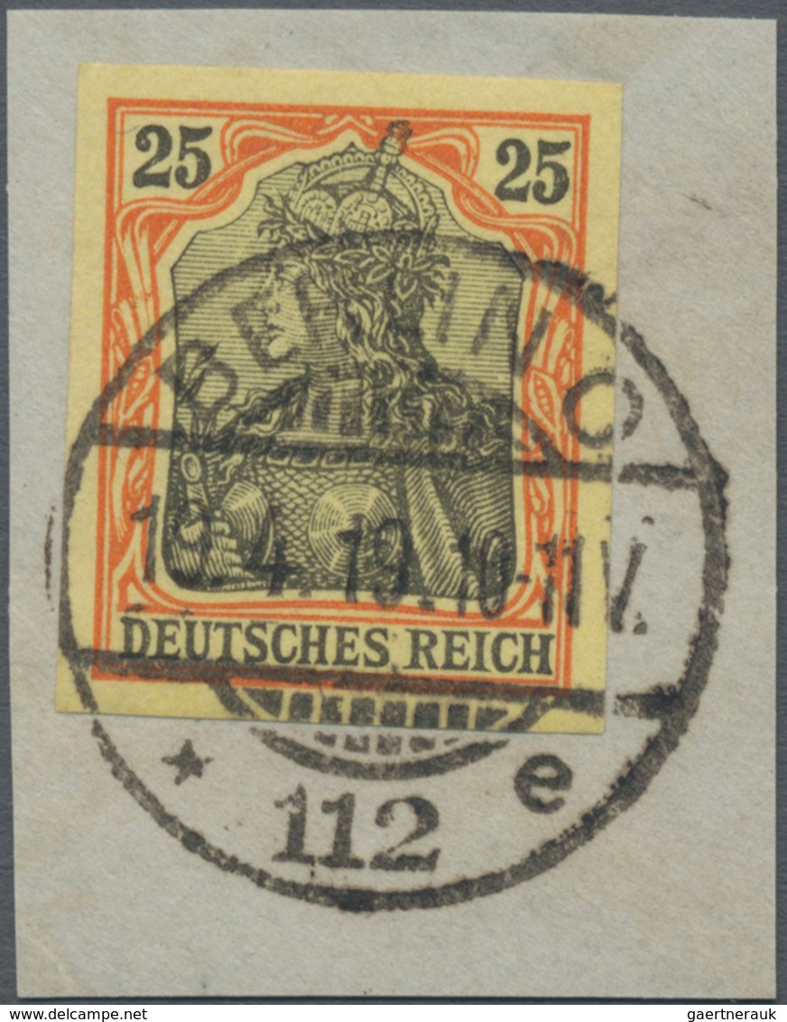 Deutsches Reich - Germania: 1902, 25 Pf. Deutsches Reich Ohne Wasserzeichen Allseits Breitrandig UNG - Andere & Zonder Classificatie