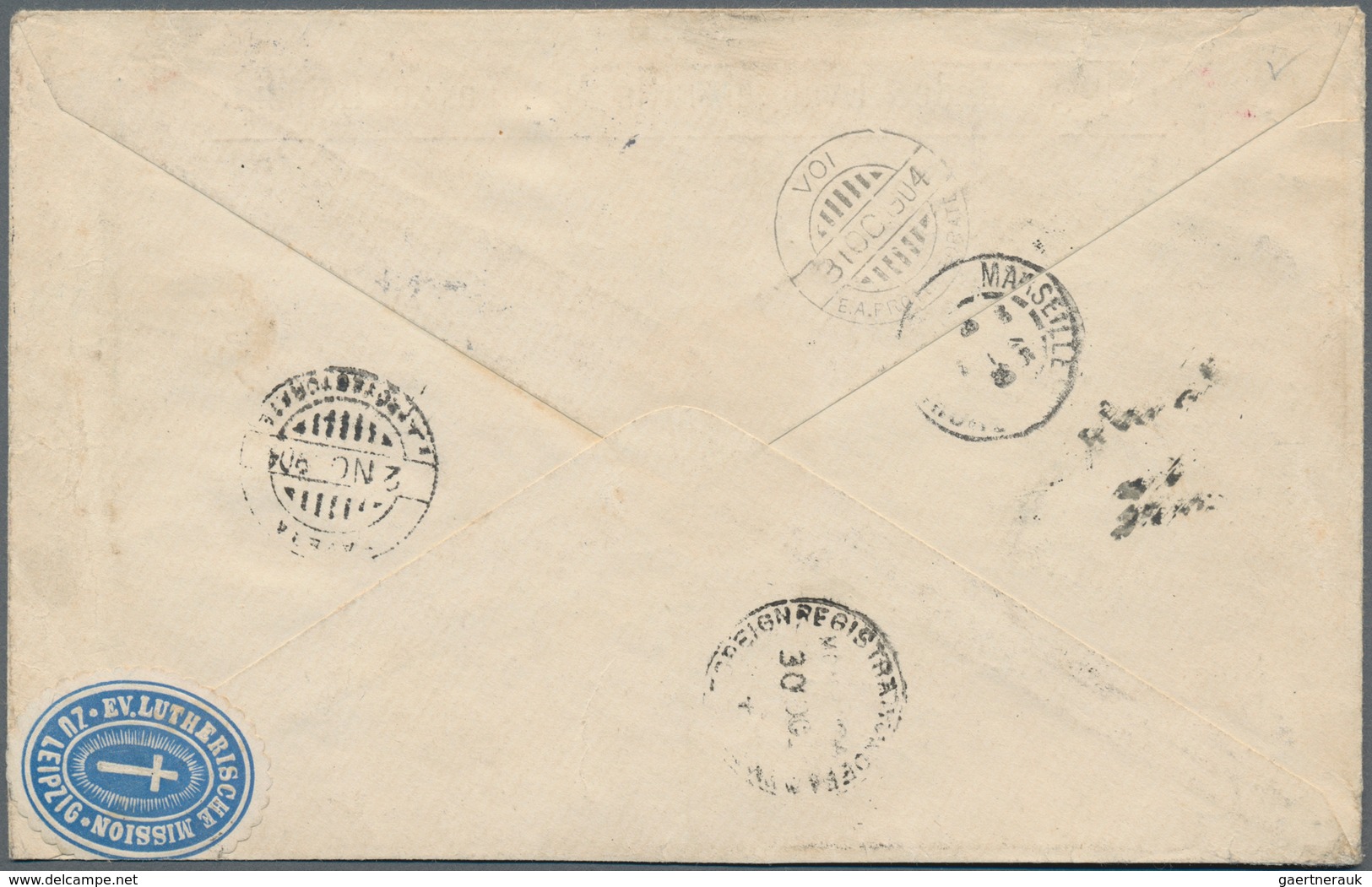 Deutsches Reich - Germania: 1902, 2 X 30 Pf Germania, O.Wz., MeF Auf Einschreibebrief Von LEIPZIG 3, - Autres & Non Classés