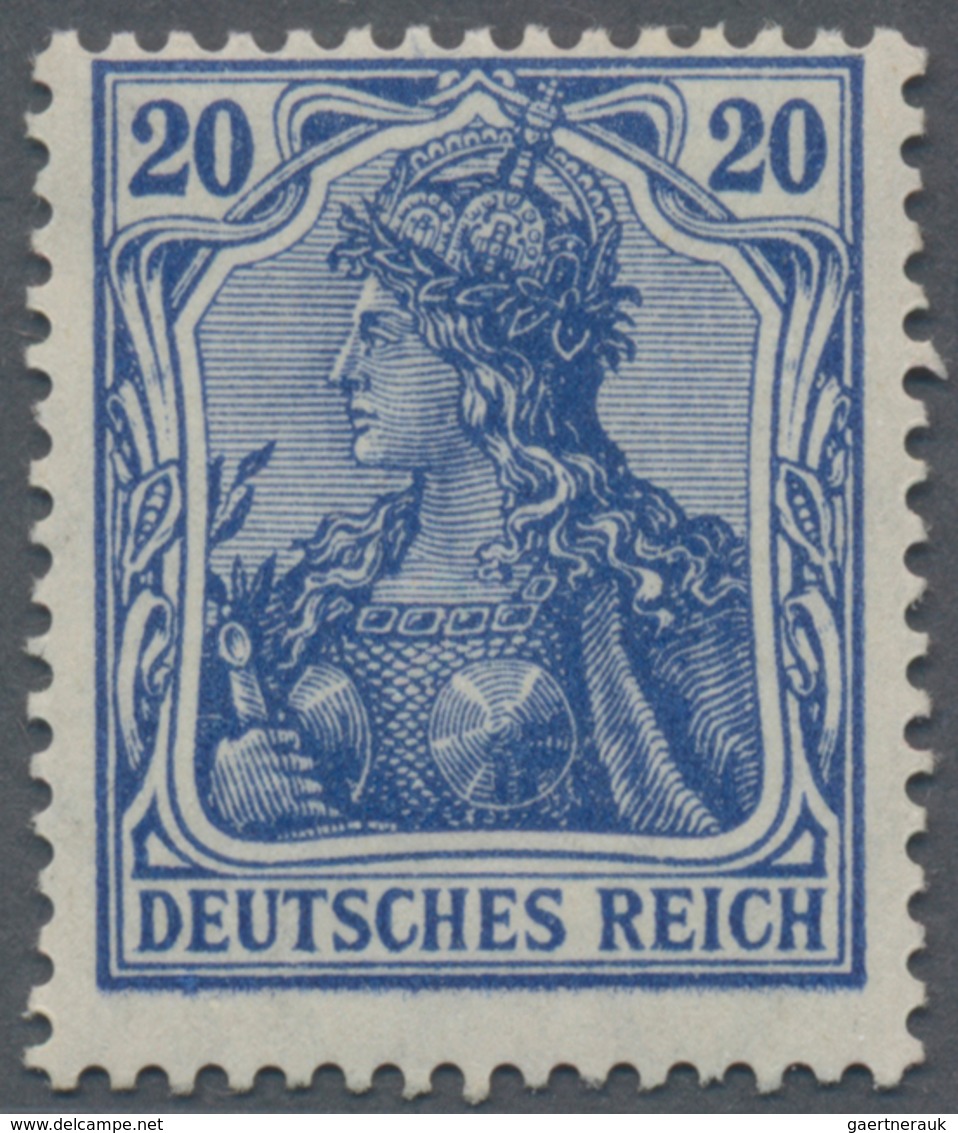 Deutsches Reich - Germania: 1915, 20 Pf Violettultramarin Kriegsdruck Postfrisch, Die Marke Ist Farb - Other & Unclassified