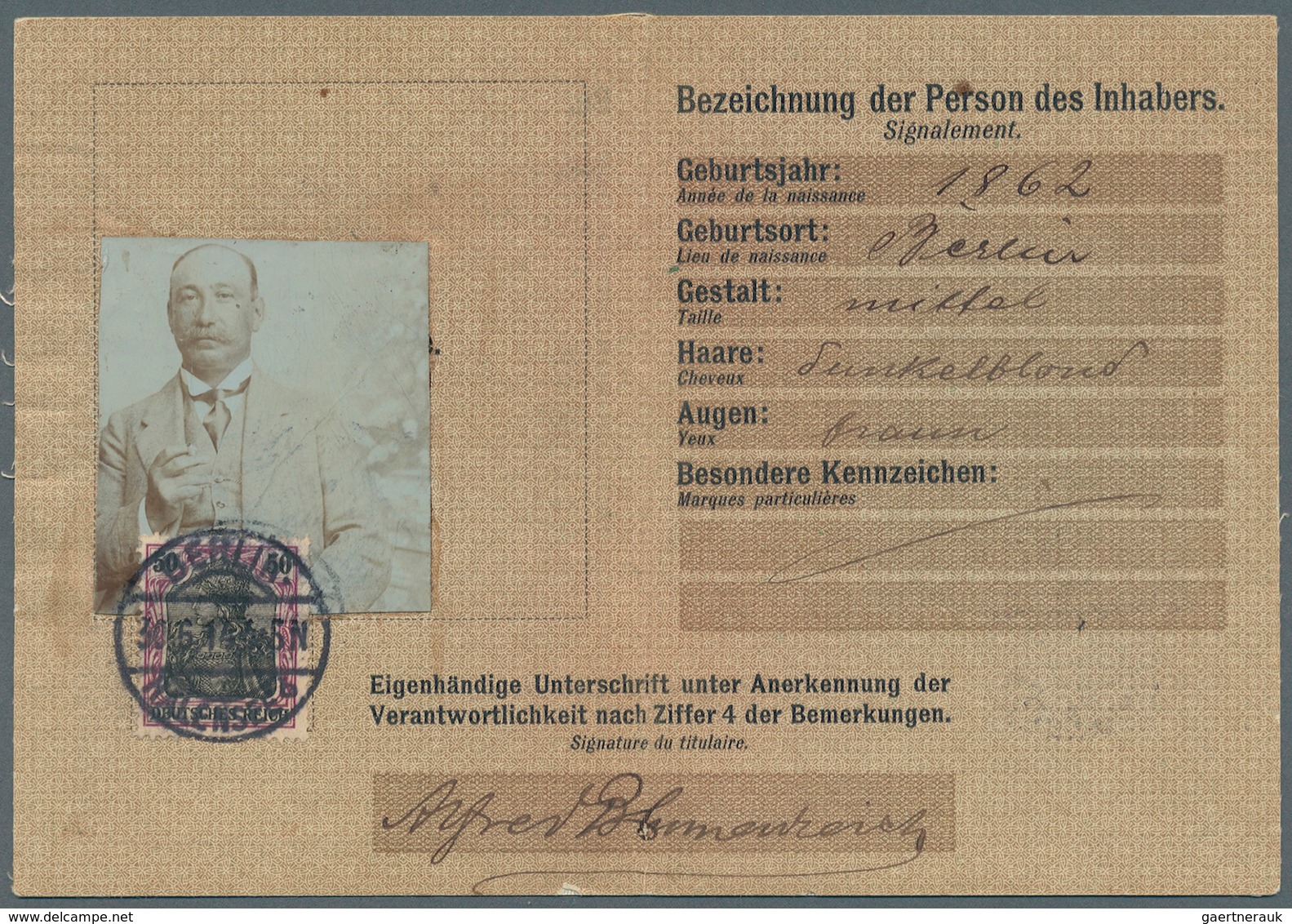 Deutsches Reich - Germania: 1914, 50 Pfg. Germania Als Portogerechte Verwendung Für Die Schreibgebüh - Other & Unclassified