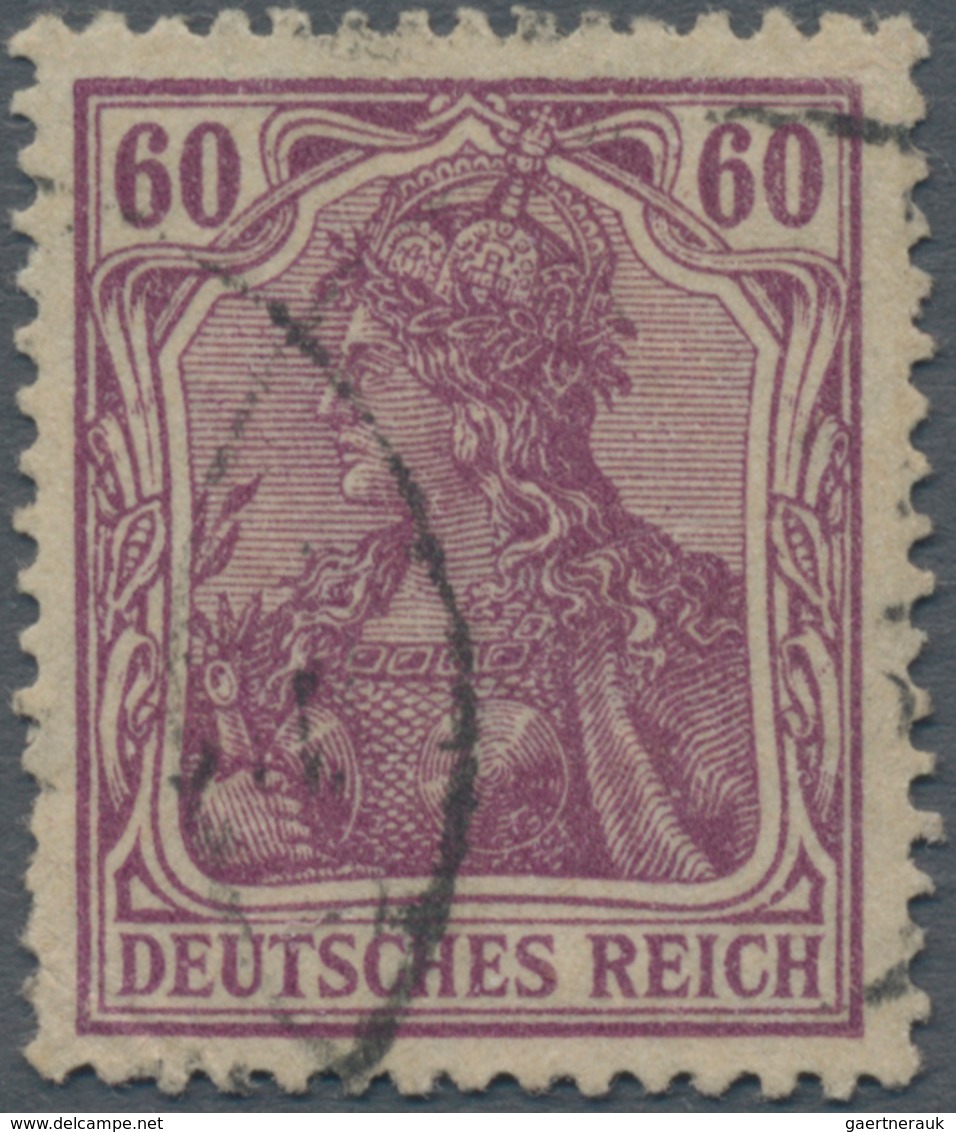 Deutsches Reich - Germania: 1905, 60 Pfg. Germania, Friedensdruck In Der Seltenen Farbe Violettpurpu - Other & Unclassified