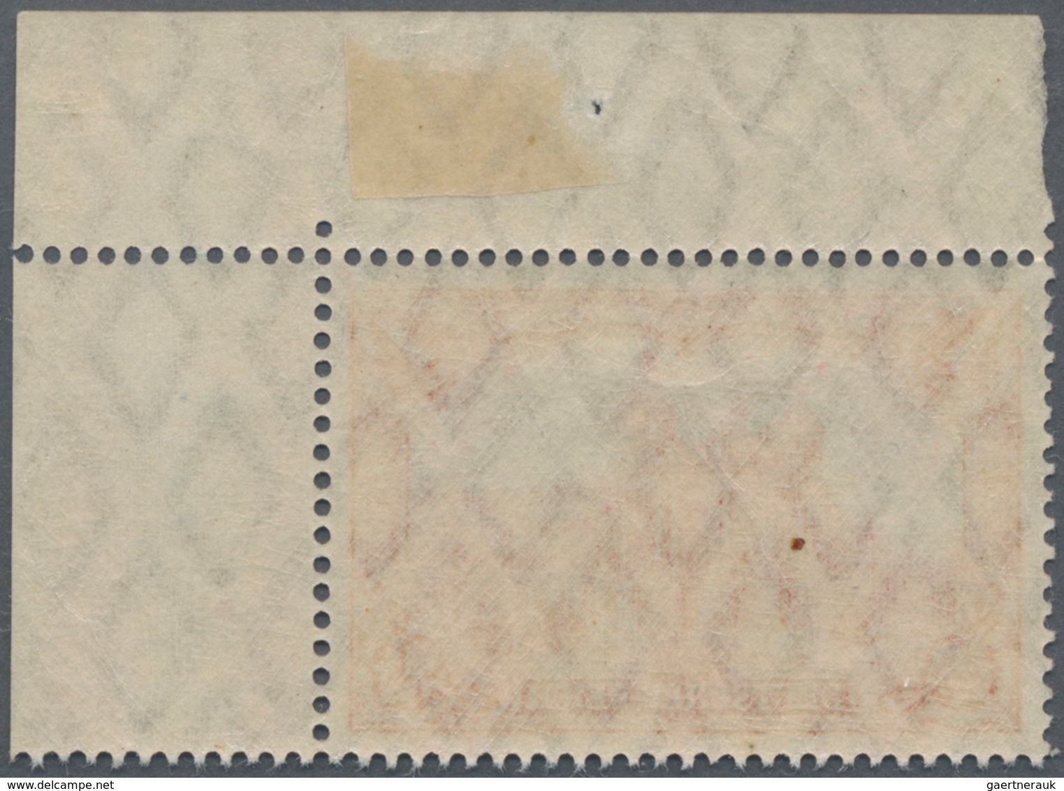 Deutsches Reich - Germania: 1905, 1 M Karmin Reichspostamt (Friedensdruck), Ungefaltete Bogenecke Re - Sonstige & Ohne Zuordnung