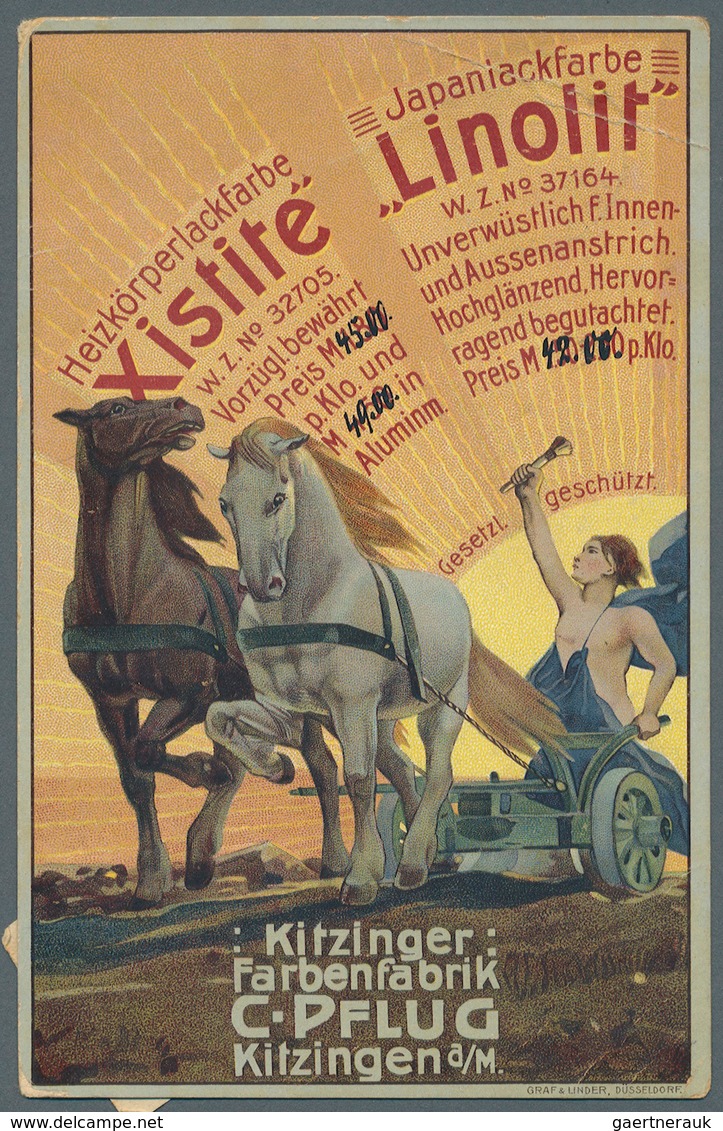 Deutsches Reich - Inflation: 1920, 10 Pfg. Bayern-Abschied Auf Dekorativer Werbepostkarte Aus "KITZI - Brieven En Documenten