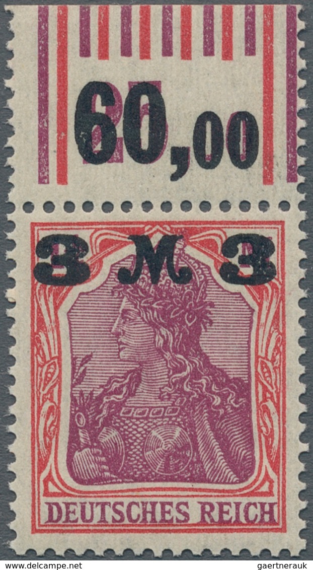 Deutsches Reich - Inflation: 1921, 3 M. Auf 1¼ M. Germania, Karminrot / Dunkelkarminlila Mit Mattglä - Brieven En Documenten