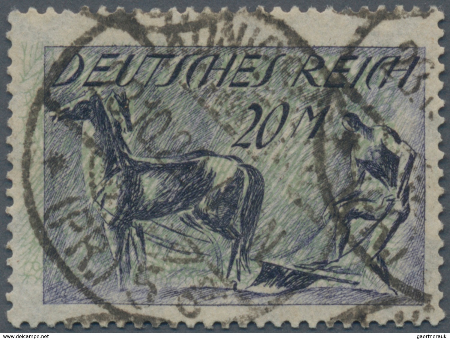 Deutsches Reich - Inflation: 1922, 20 Mark Pflüger Sauber Gestempelt KÖNIGSBERG Und In Tadelloser Er - Covers & Documents