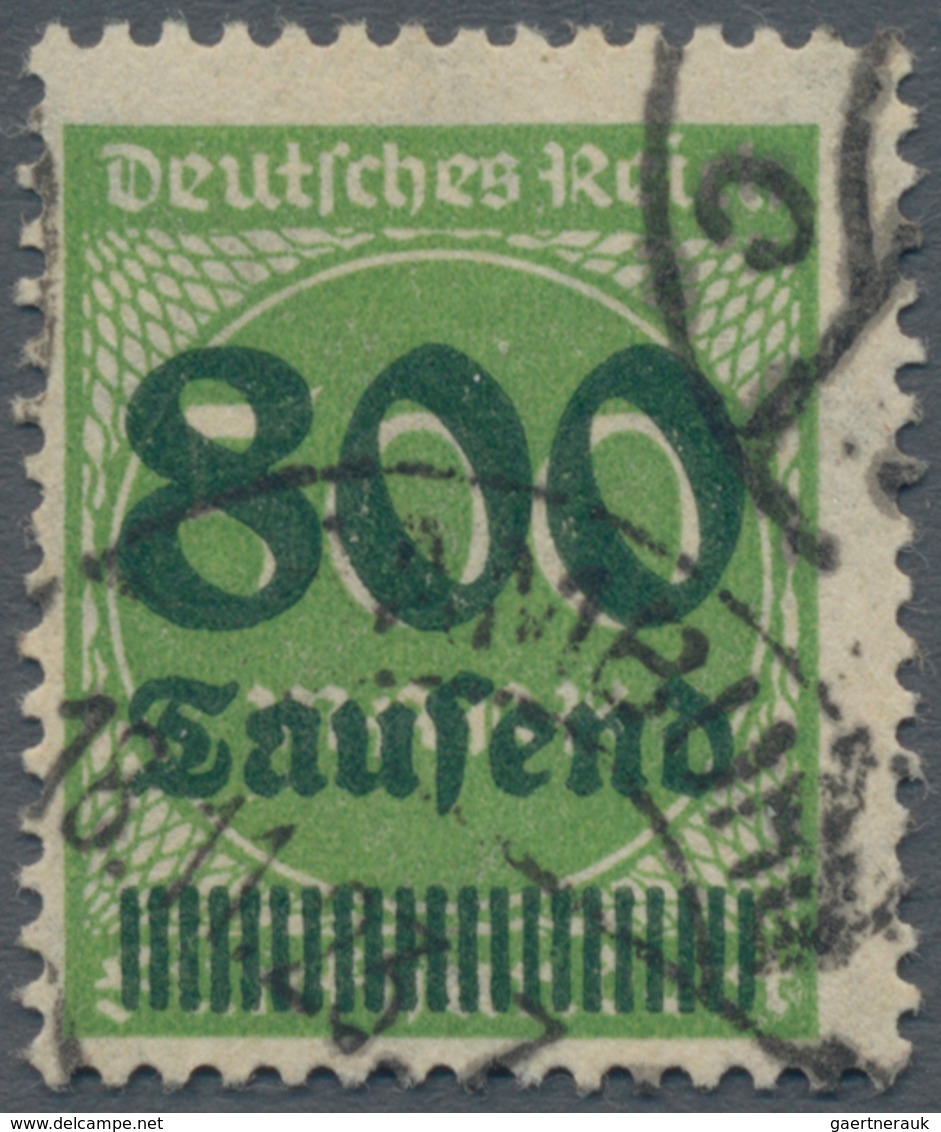Deutsches Reich - Inflation: 1923, 800 Tsd Auf 500 M Dunkelgelbgrün, Teilgestempelt HAMBURG C 18.11. - Brieven En Documenten