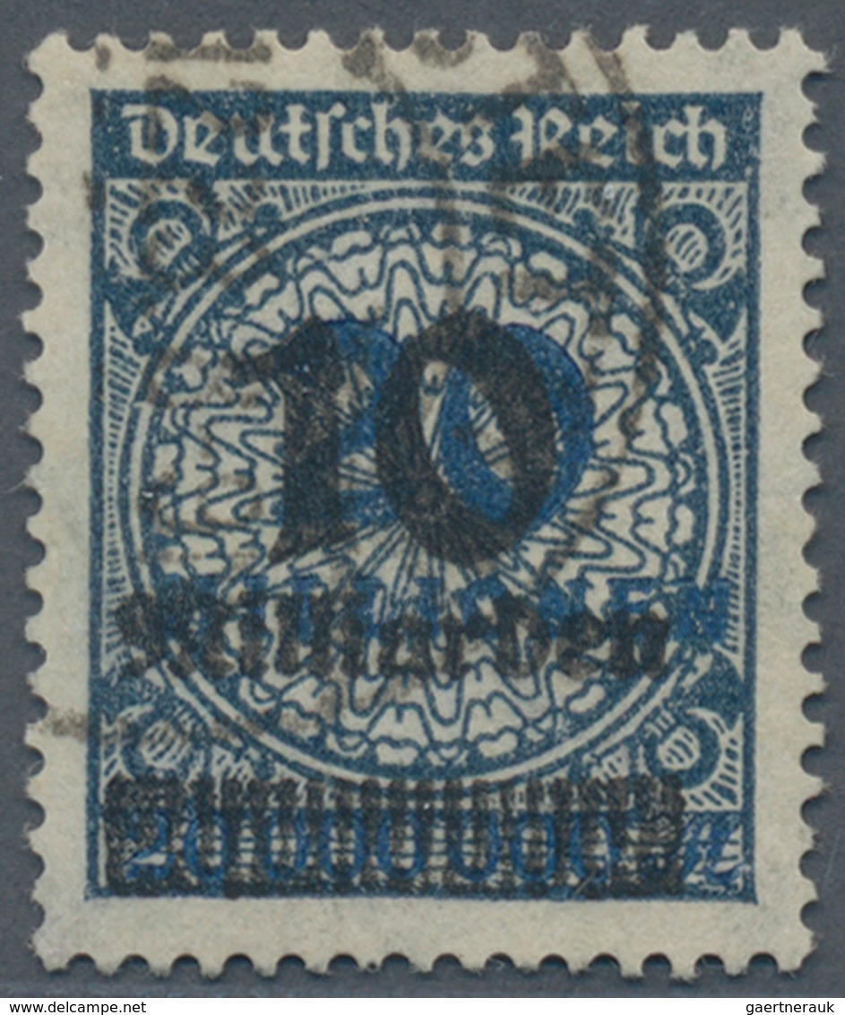 Deutsches Reich - Inflation: 1923, 10 Mia Auf 20 Mio SCHWARZBLAU Entwertet Mit Sauberem Stempel STET - Brieven En Documenten