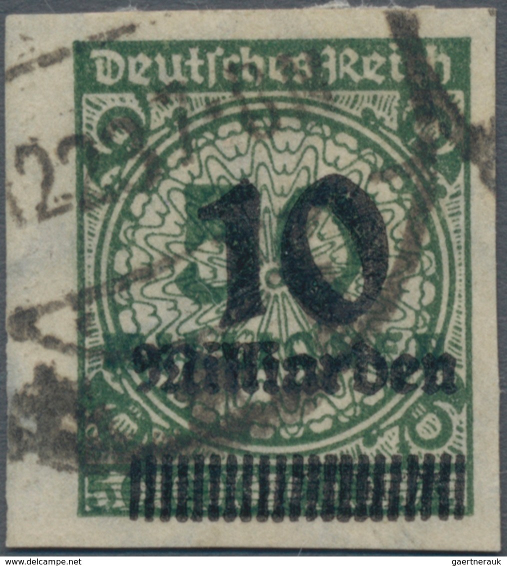 Deutsches Reich - Inflation: 1923. 10 Milliarden Auf 50 Mio. Ungezähnt Gebrauchtes Exemplar. Im Mich - Lettres & Documents