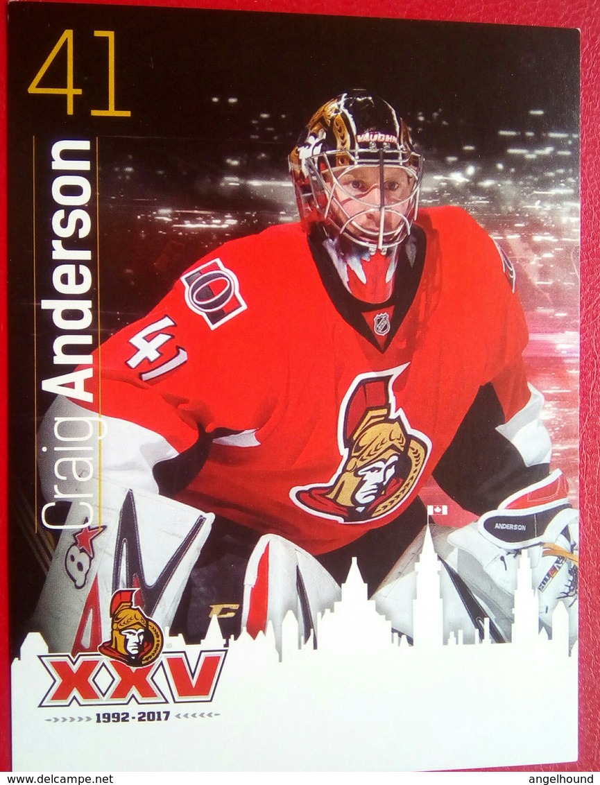 Ottawa Senators Craig Anderson - 2000-Hoy