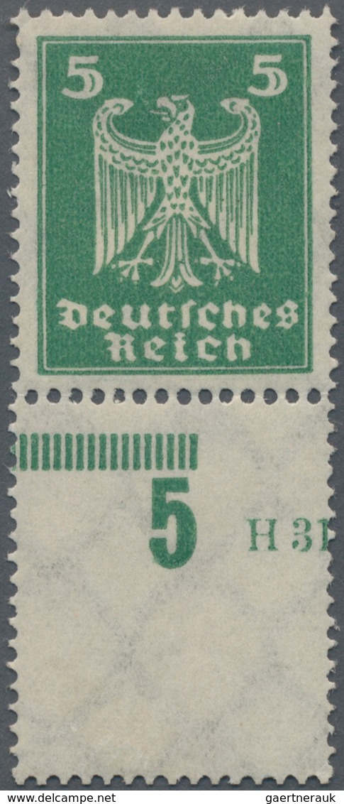 Deutsches Reich - Weimar: 1924. Adler 5 Pfg. Mit Anhängendem Gezähntem Leerfeld In Markengröße, Extr - Other & Unclassified