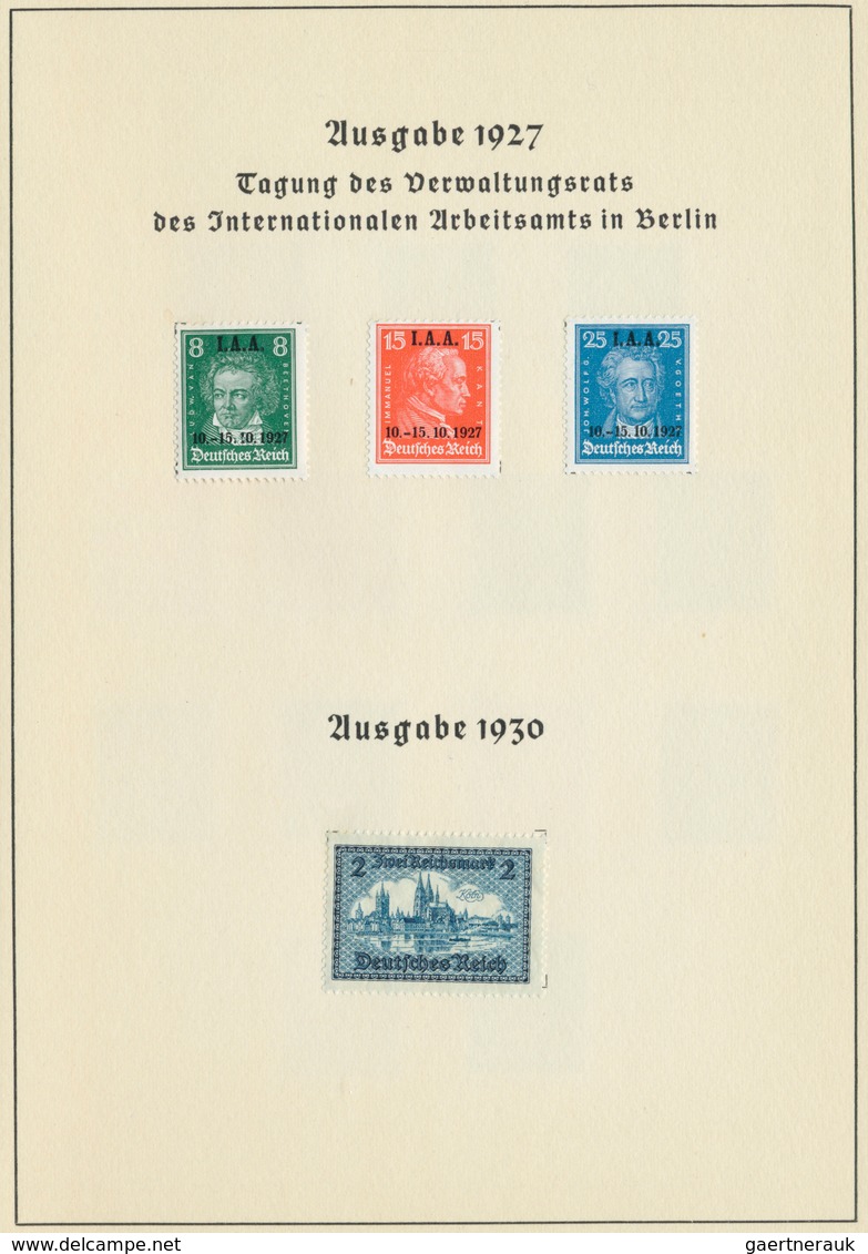 Deutsches Reich - Weimar: 1932, Geschenkheft der Deutschen Reichspost, überreicht von der dt. Abordn