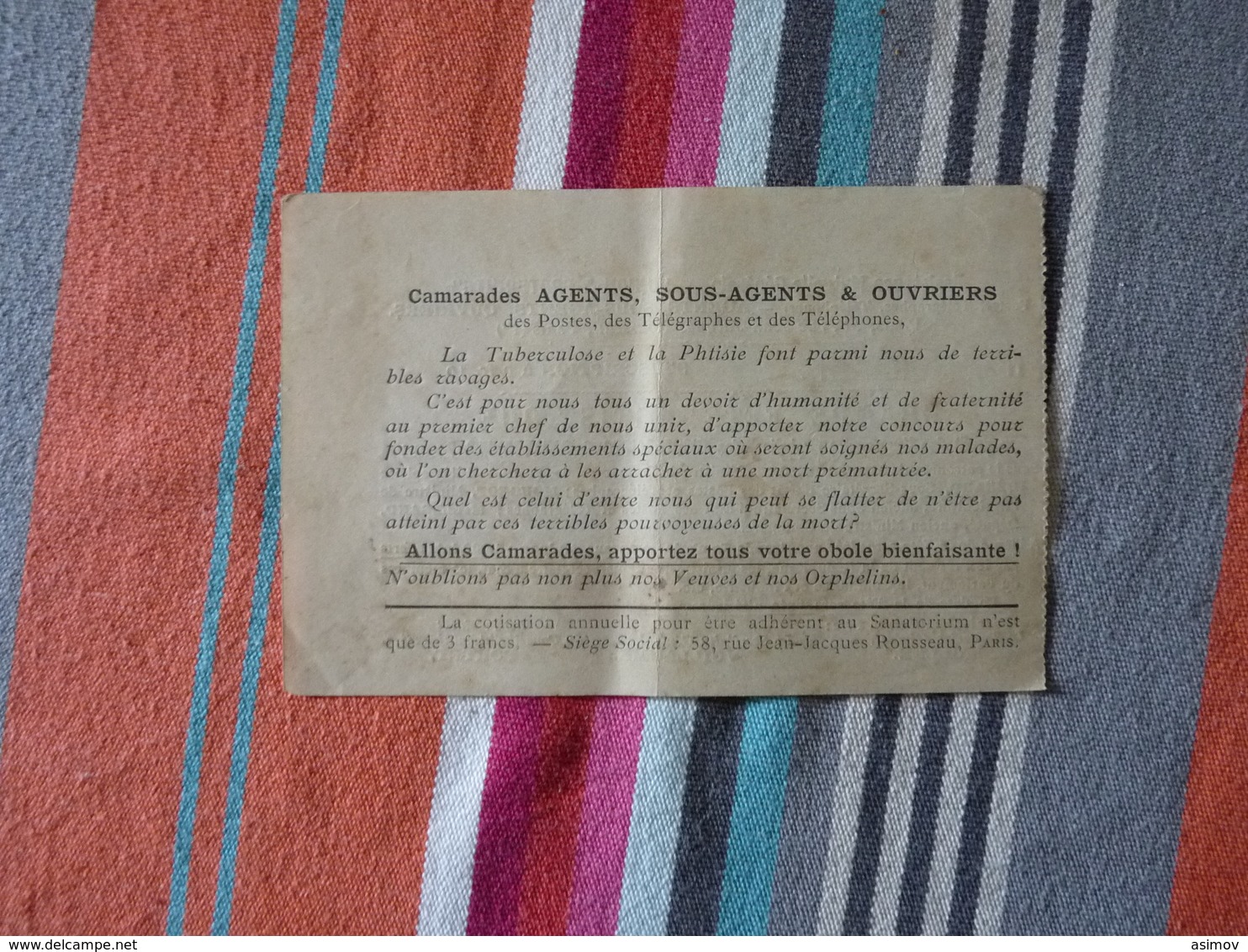 Assistance Mutuelle Générale Union Et Fraternité Grande Fête Artistique - Lottery Tickets