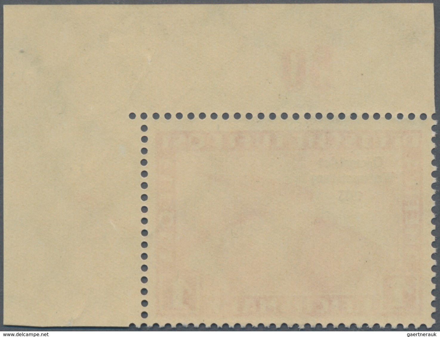 Deutsches Reich - 3. Reich: 1933. Chicagofahrt 1 RM Als Ungefaltete, Postfrische Bogenecke Oben Rech - Lettres & Documents