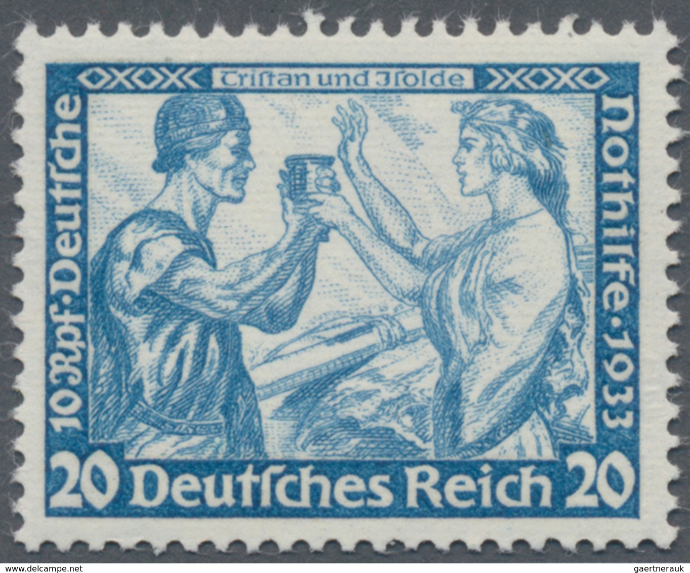 Deutsches Reich - 3. Reich: 1933, 20 Pf Wagner In Zähnung B Postfrisch Und Tadellos, Tief Geprüft BP - Briefe U. Dokumente