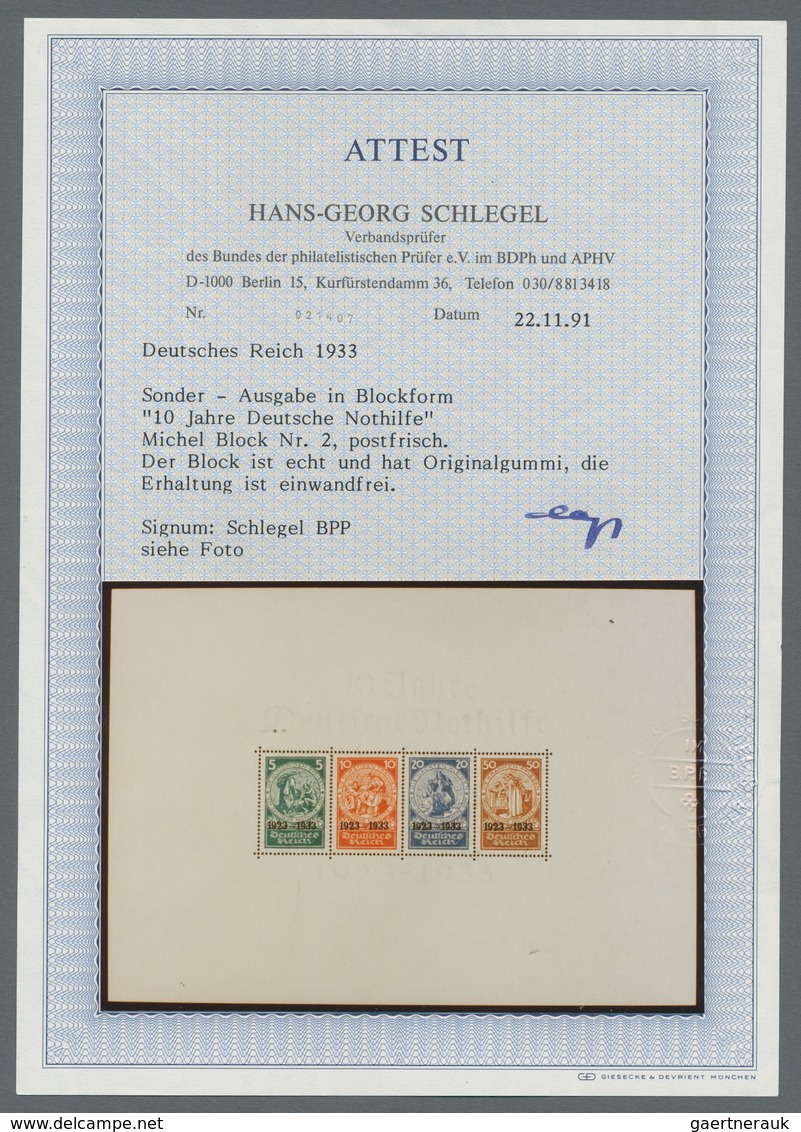 Deutsches Reich - 3. Reich: 1933, "Nothilfe", Großformatiger R-Umschlag Der Versandstelle Für Sammle - Covers & Documents