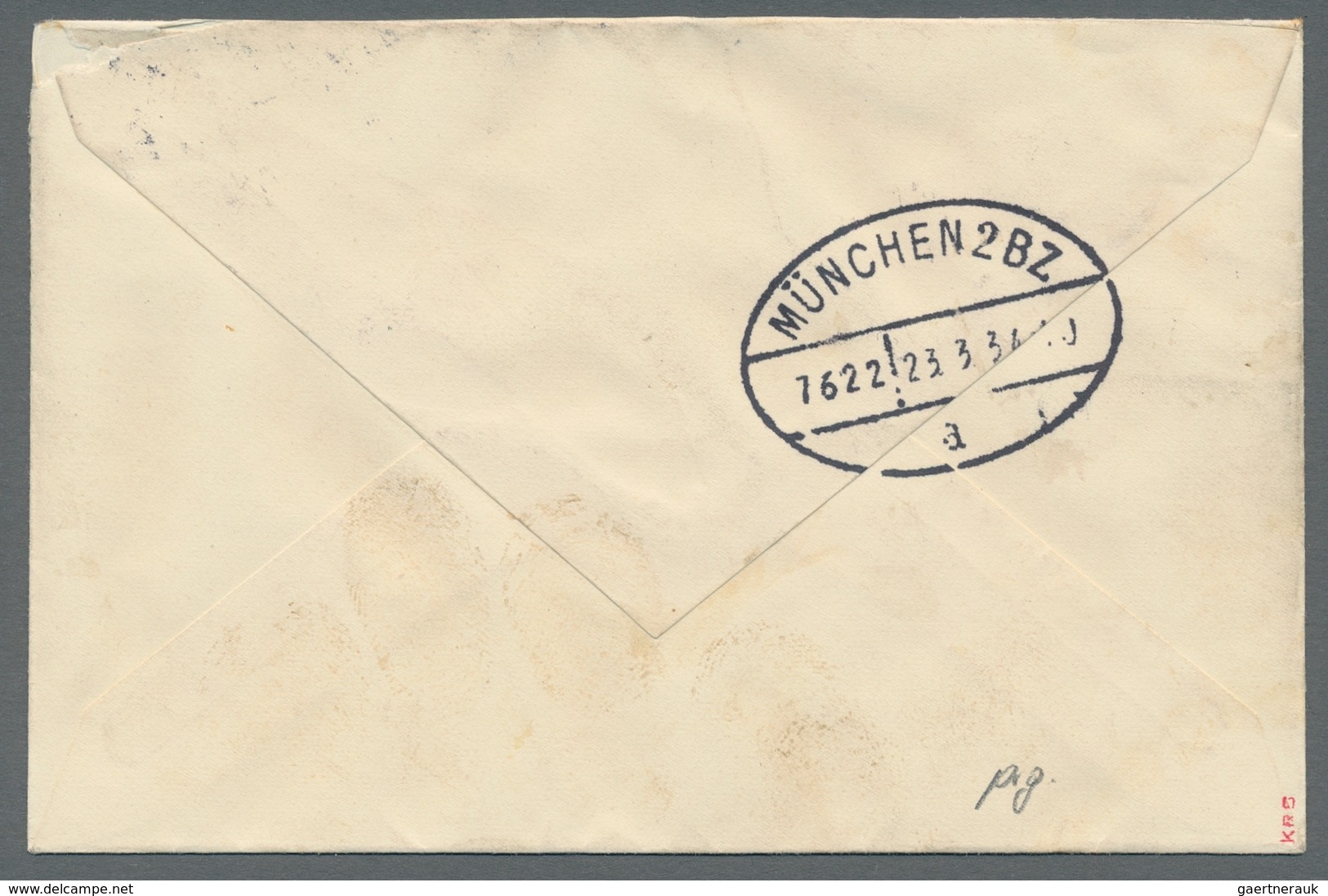 Deutsches Reich - 3. Reich: 1933, "20 Pfg. Einzelmarke Aus Nothilfeblock" Mit Zusatzfrankatur Als Po - Briefe U. Dokumente