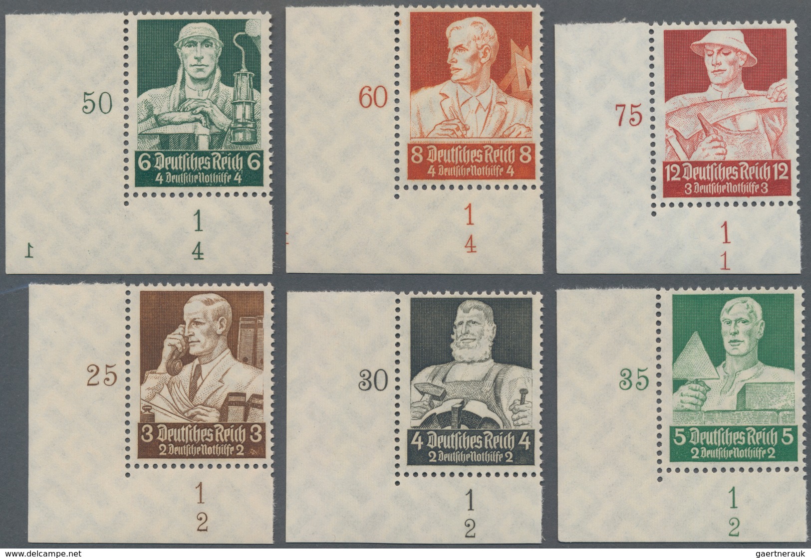 Deutsches Reich - 3. Reich: 1934. Berufsstände. Perfekter, Postfrischer Und Ungefalteter Luxus ER-Sa - Lettres & Documents