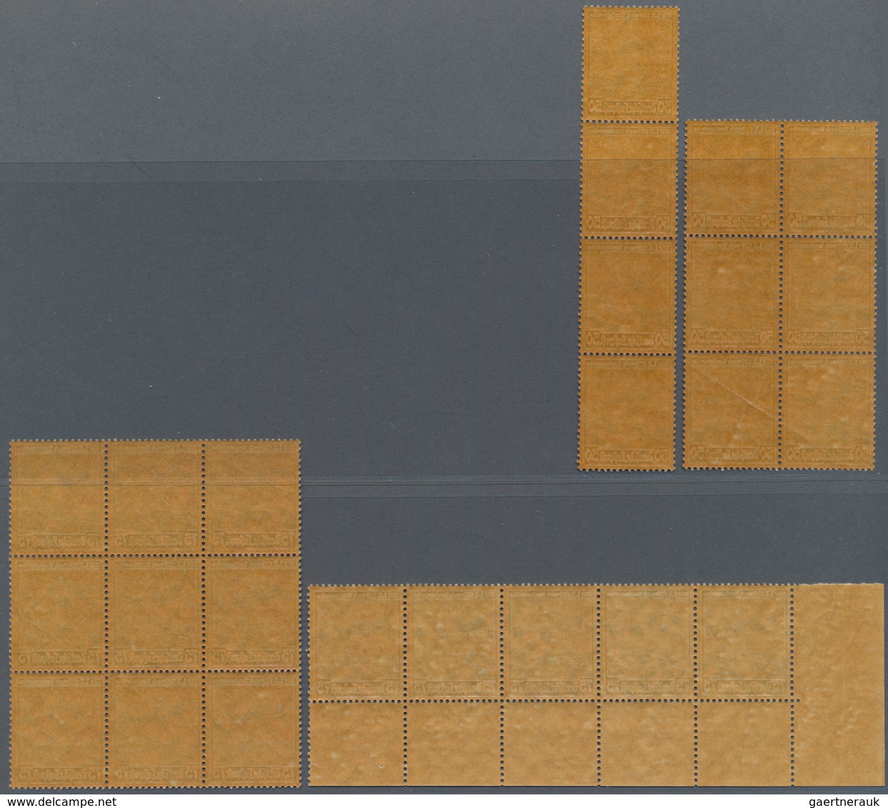 Deutsches Reich - 3. Reich: 1936, Flugpost In Einheiten Mit Gummi, Mi. 600,-++, Ansehen. - Briefe U. Dokumente