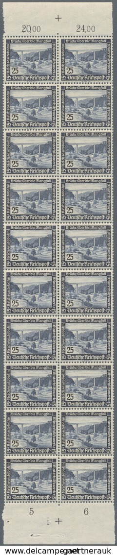 Deutsches Reich - 3. Reich: 1936, WHW, Unkompletter Satz In Bogenteilen, Hauptwerte Vielfach, Mi. Ca - Covers & Documents