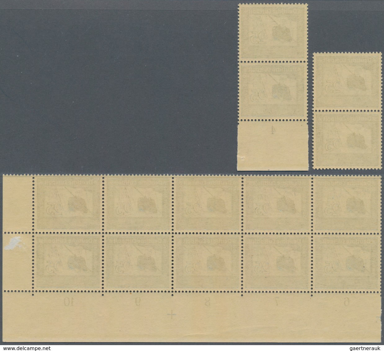 Deutsches Reich - 3. Reich: 1938, Flugpost 25 Pfg. u. 50 Pfg. jeweils 26 Stück in Einheiten, Mi. 143